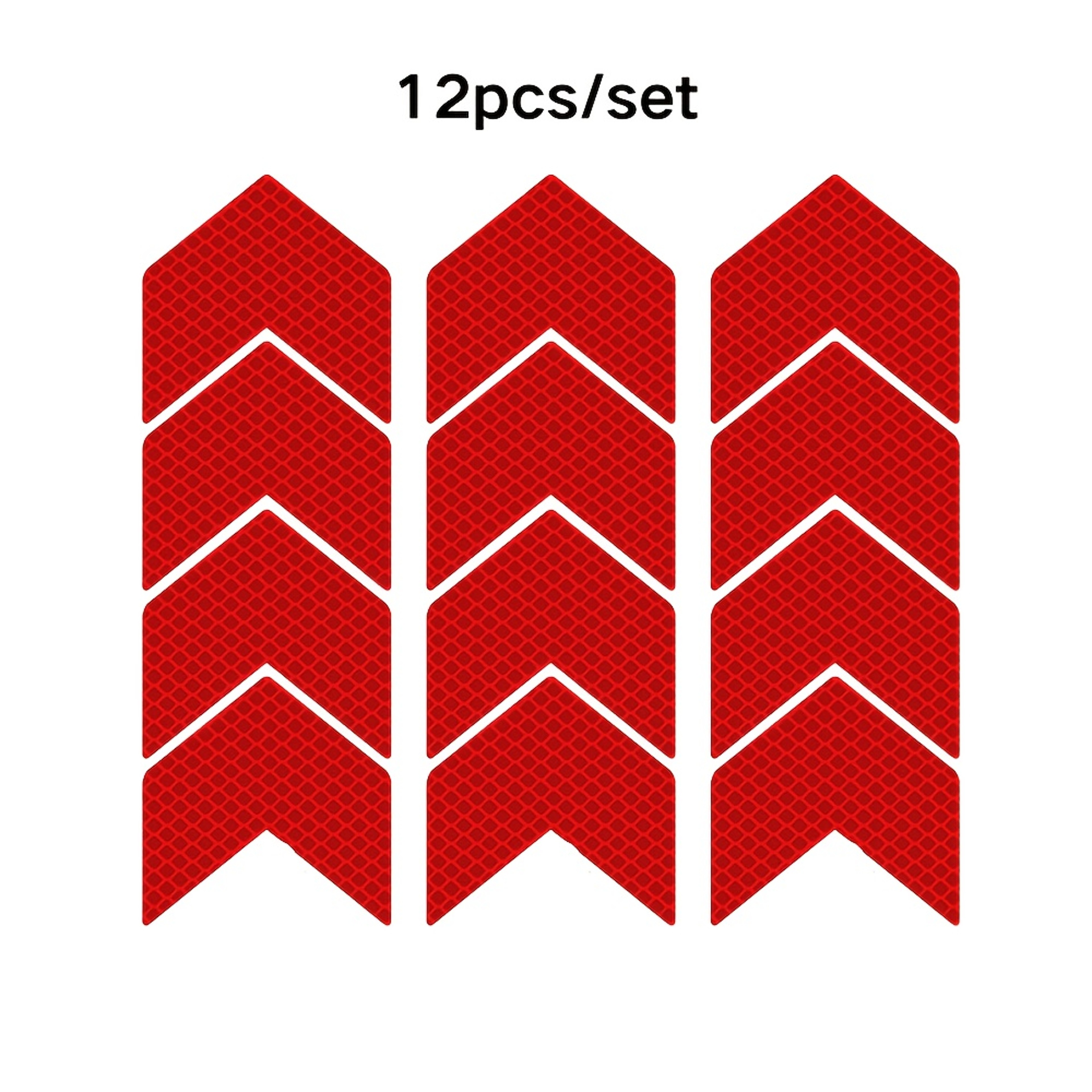 Reflective Arrow Safety Sticker for Car Bumper, Motorcycle Trunk Reflector Hazard Tape – view 7