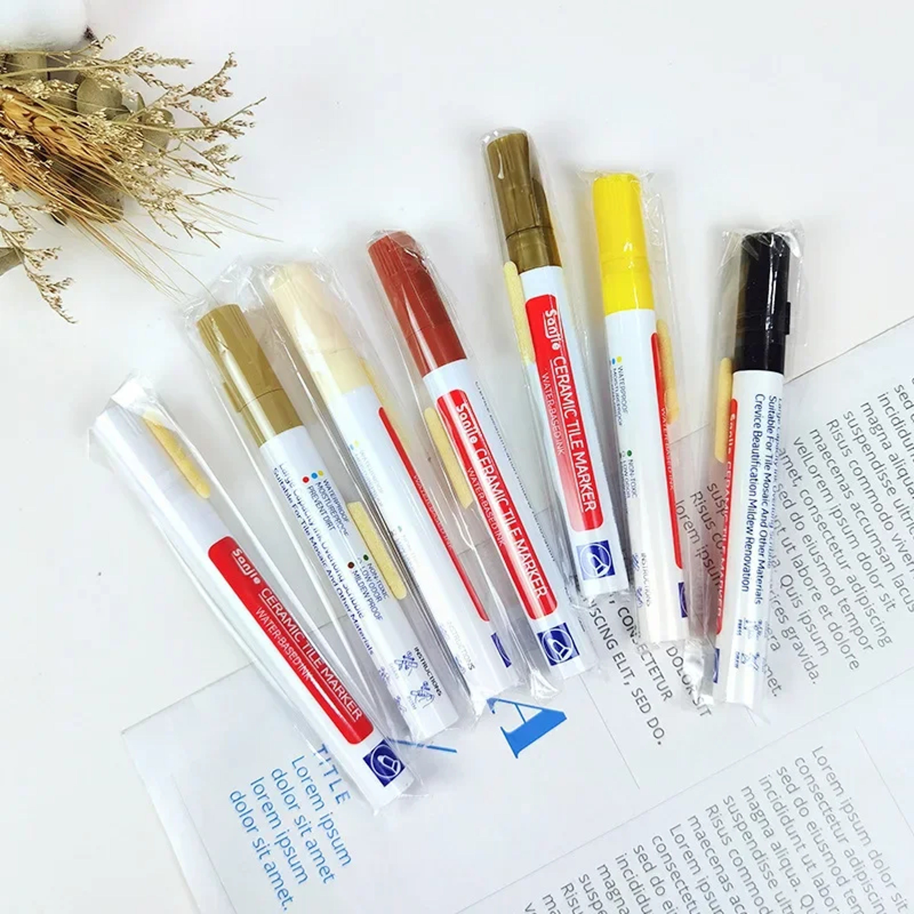 Waterproof Whiteboard Color Repair Pen for Tile Bathroom Wall, Floor Tile Gap Color Fix and Anti-Mildew Solution – view 4