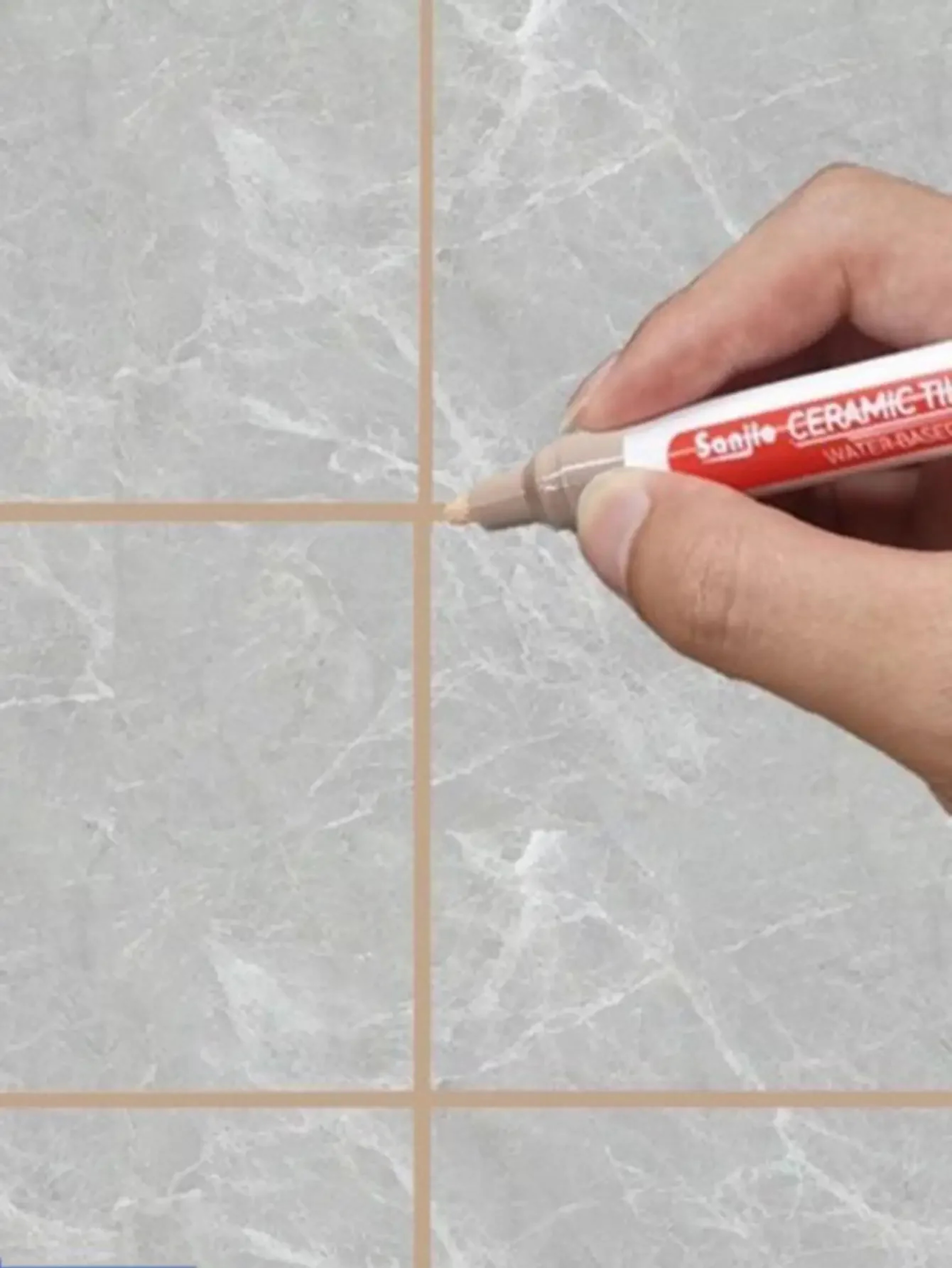 Waterproof Whiteboard Color Repair Pen for Tile Bathroom Wall, Floor Tile Gap Color Fix and Anti-Mildew Solution – view 10