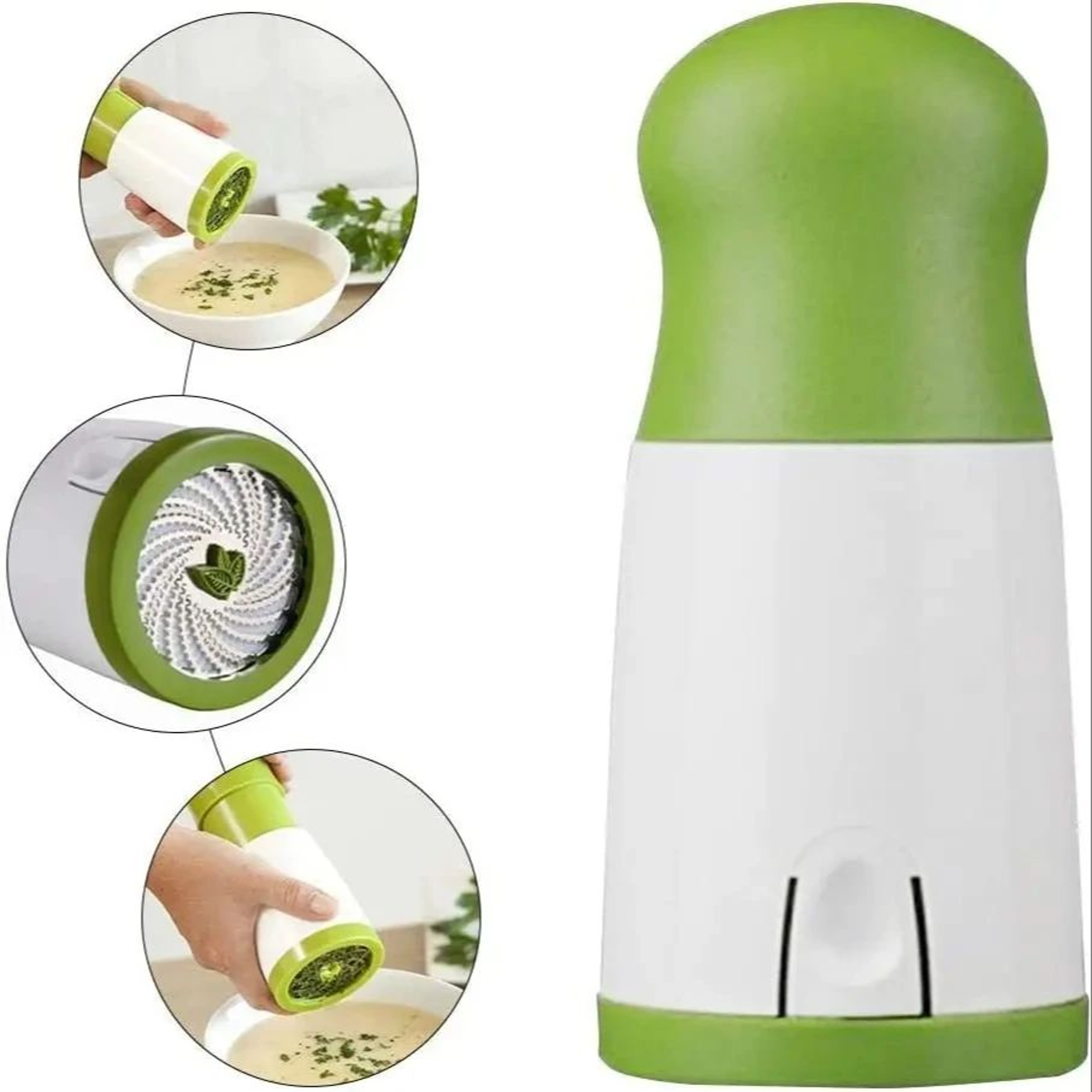 Coriander Mincer, Chili Grinder, Parsley Shredder, Spice Mill, Kitchen Tool Gadget for Vegetables and Cilantro – view 6