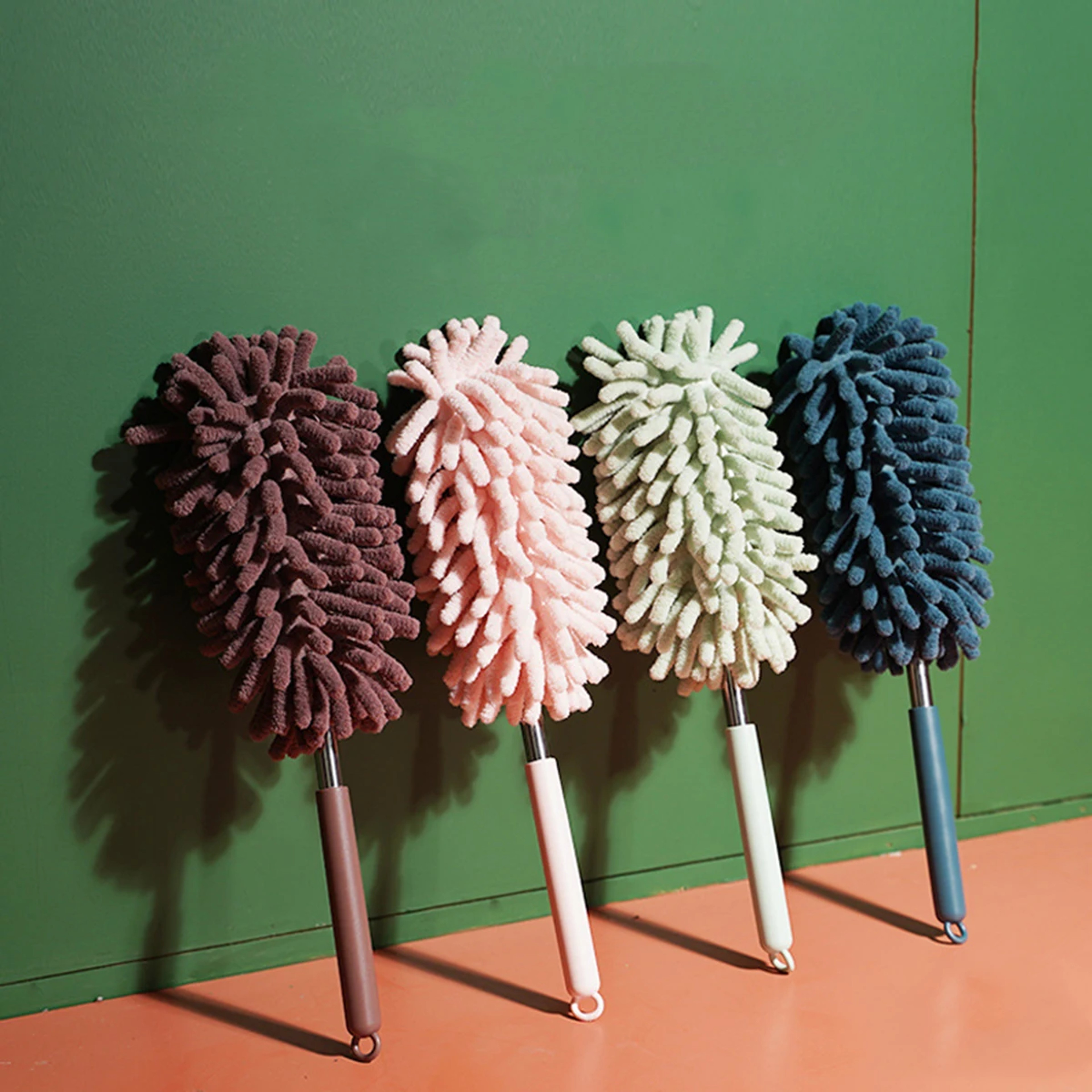 Extendable Handle Mini Telescopic Duster, Soft Chenille, Lint-Free, Efficient Cleaning Tool – view 1