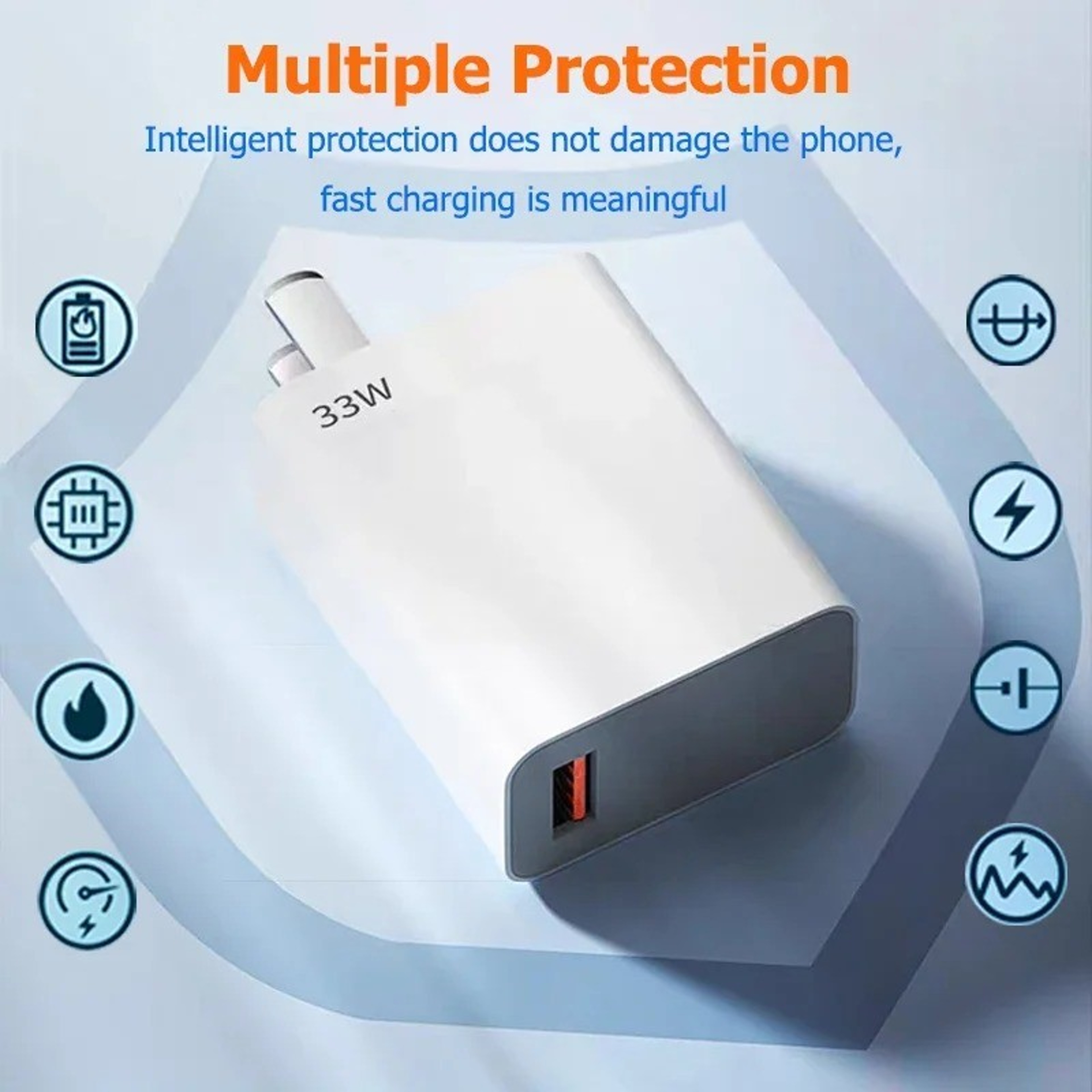 Xiaomi IPhone Wall Power Adapter Fast Charging For Redmi Samsung Compact Travel Charger 2