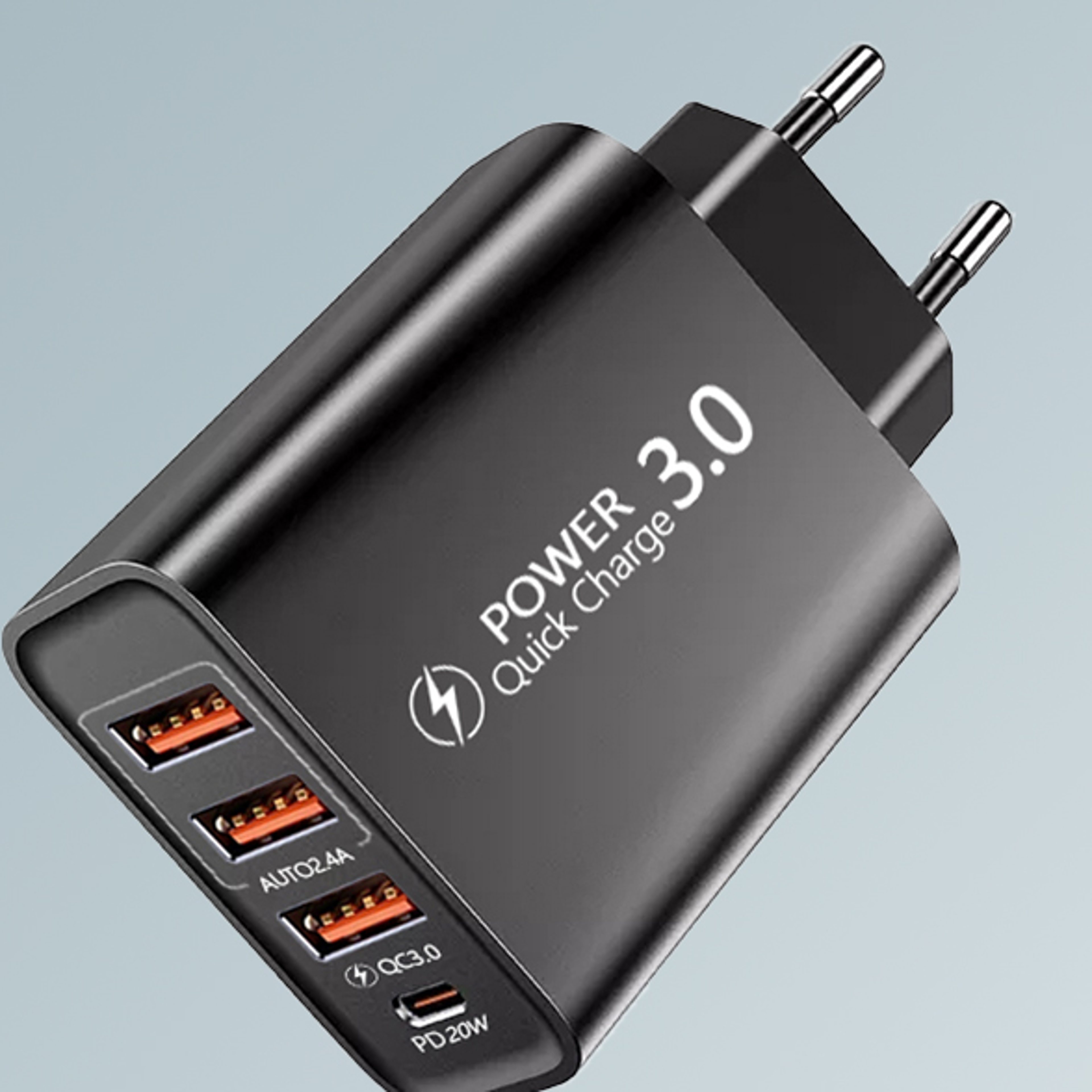 30W USB PD Fast Charger 4 Ports PD Type C Quick Charge Phone Charger Adapter For iPhone15 Pro Samsun