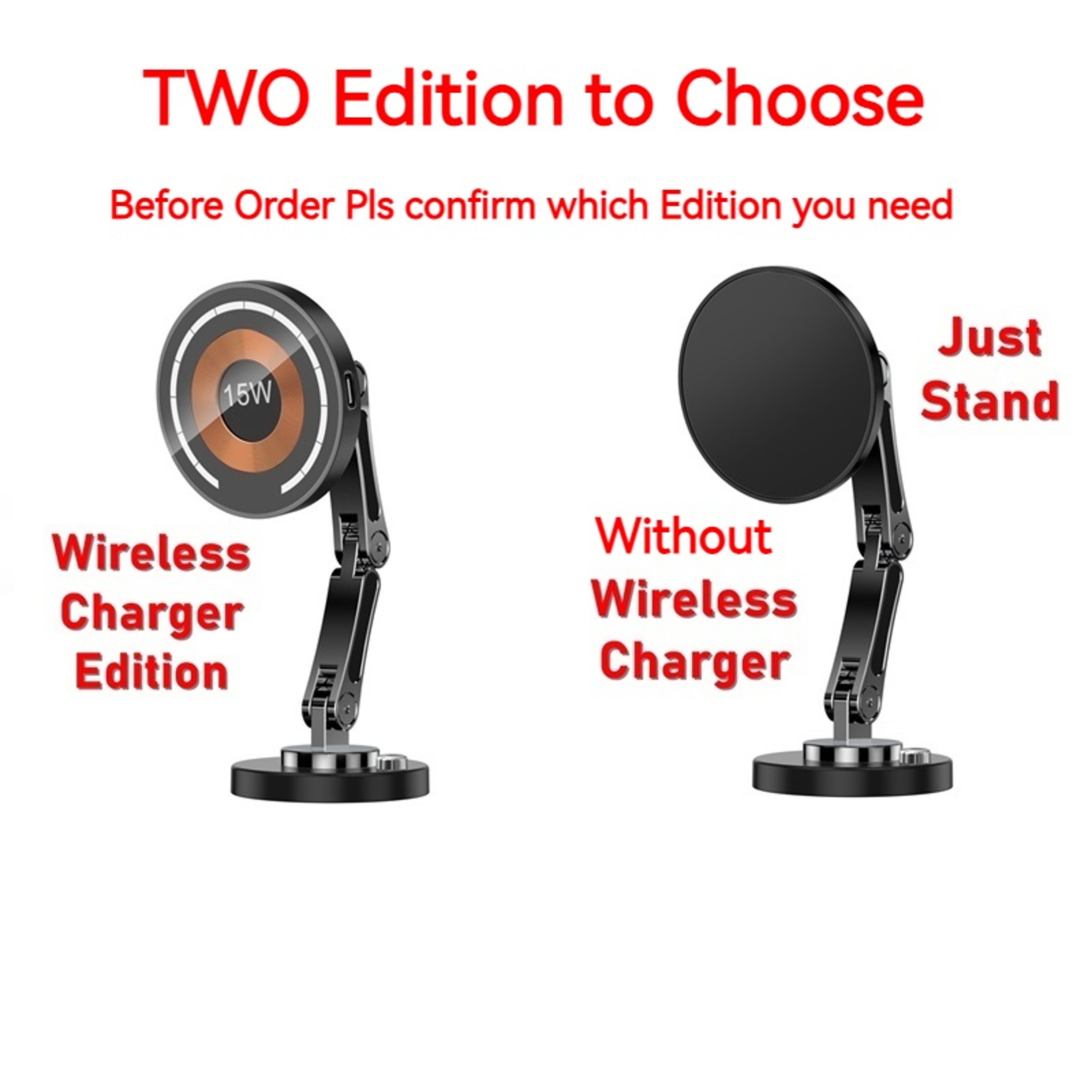 Foldable Metal Charging Stand For Magsafe IPhone Pro Max Samsung  Adjustable Rotation Design 1