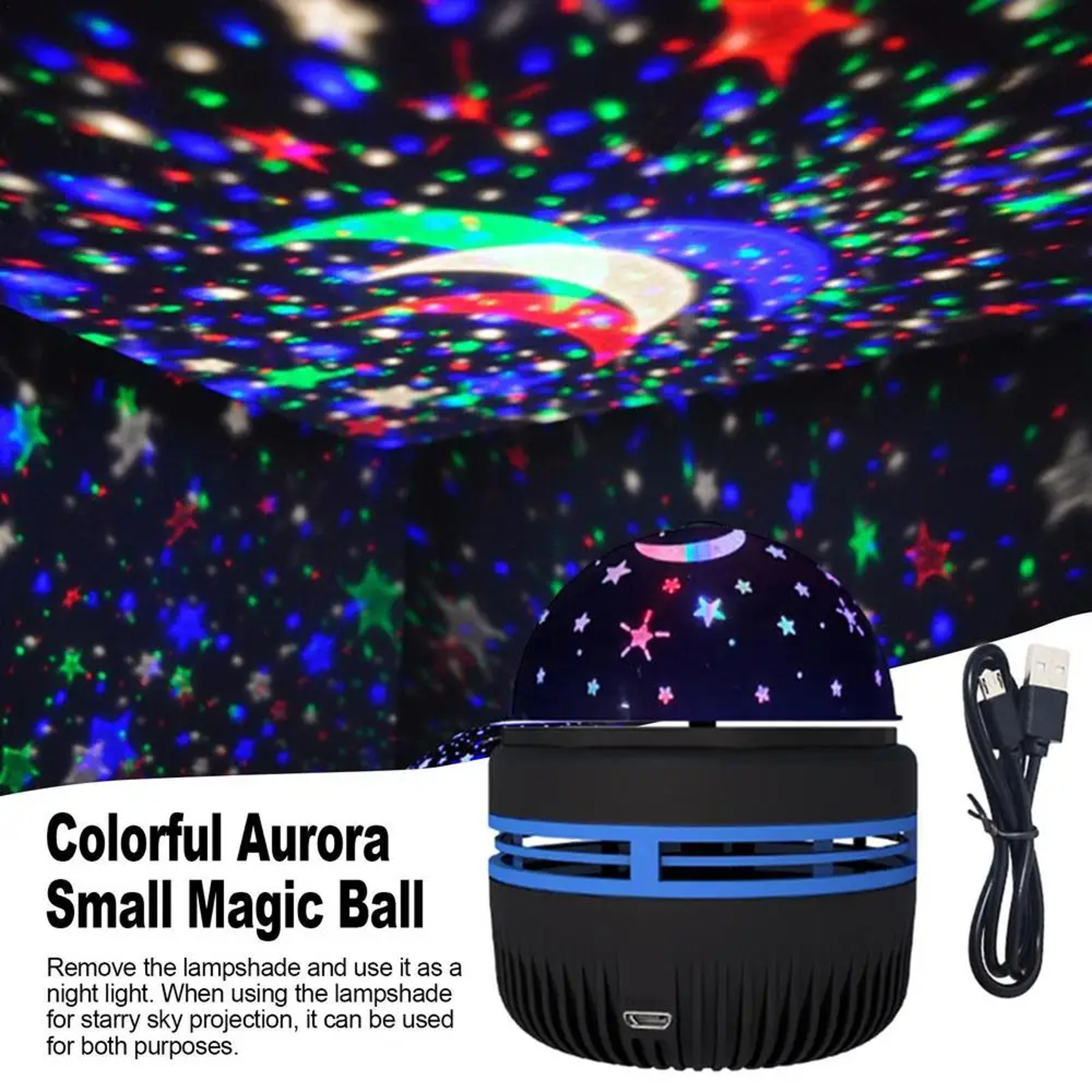 Rotating Decoration Atmosphere Projector Lamp for Weddings Christmas Parties – view 8