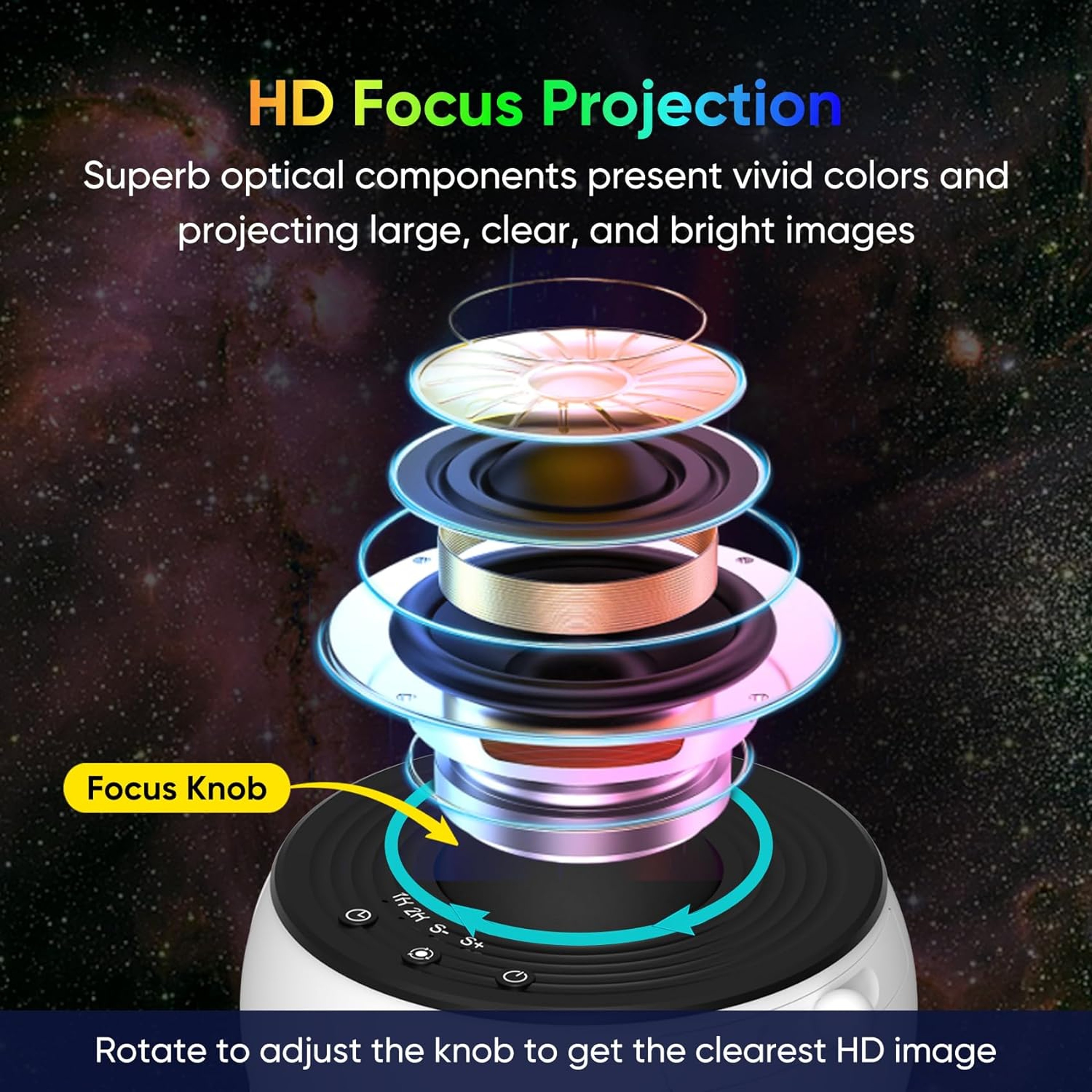 Rotate Bedroom Romantic Night Light Decoration Lamp for Kids Adults Gift – view 4
