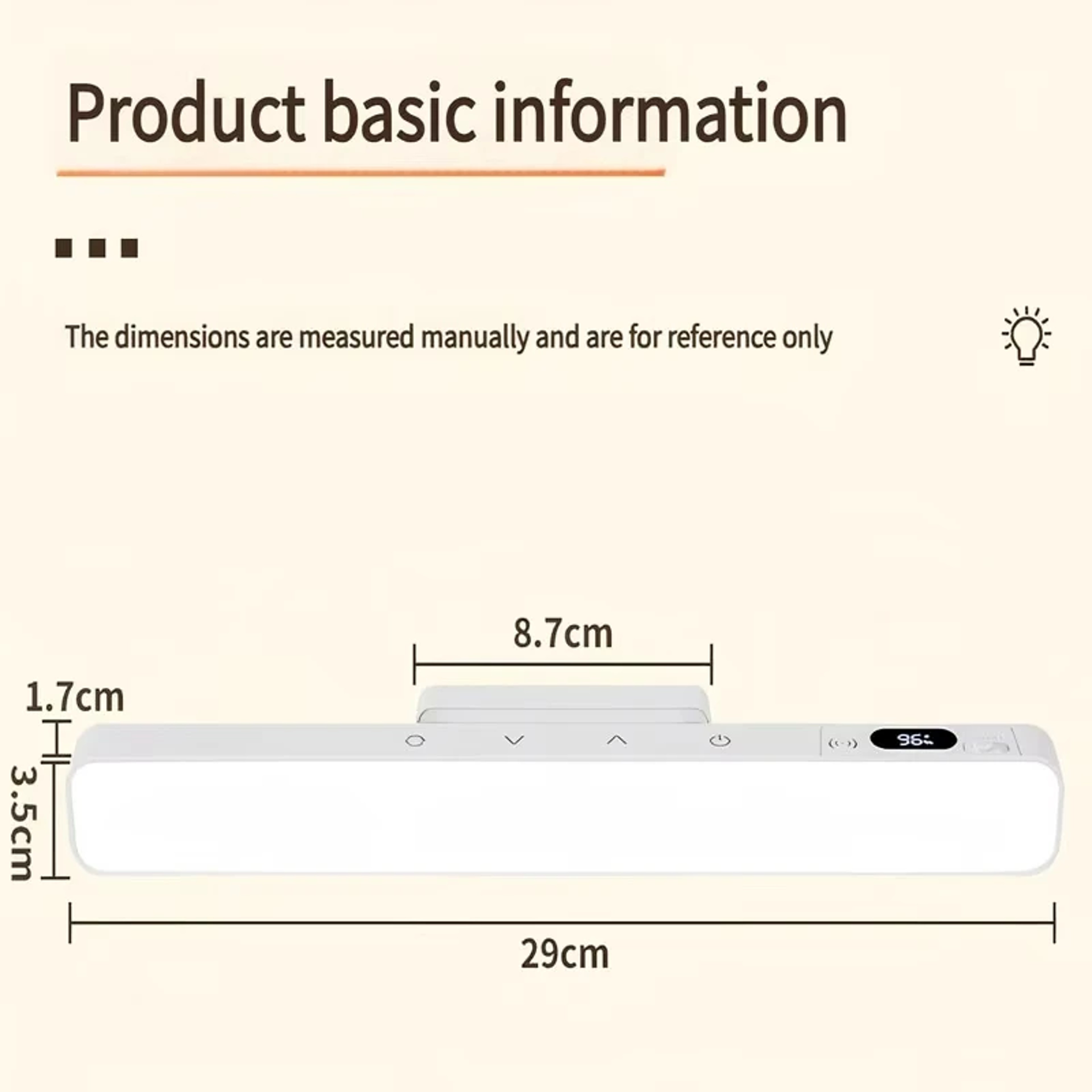 Magnetic Desk Lamp, Touch Table Lamp with Built-in Rechargeable Battery for Reading, Cabinet Mirror, Bedside, Rechargeab – view 6