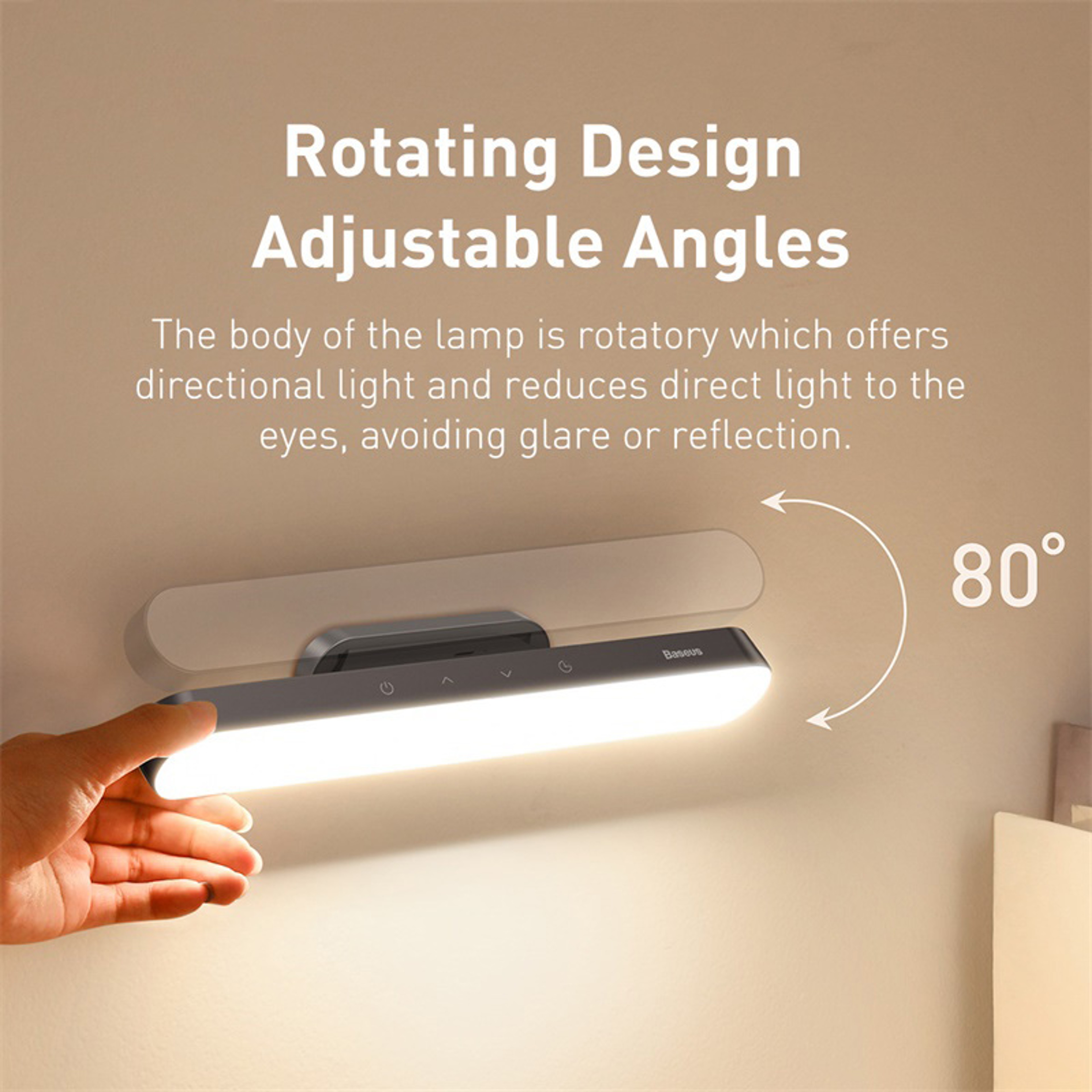 Rechargeable LED Baseus Desk Light Magnetic Hanging Table Lamp Stepless Dimming Desk Lamp Eye Prote 3