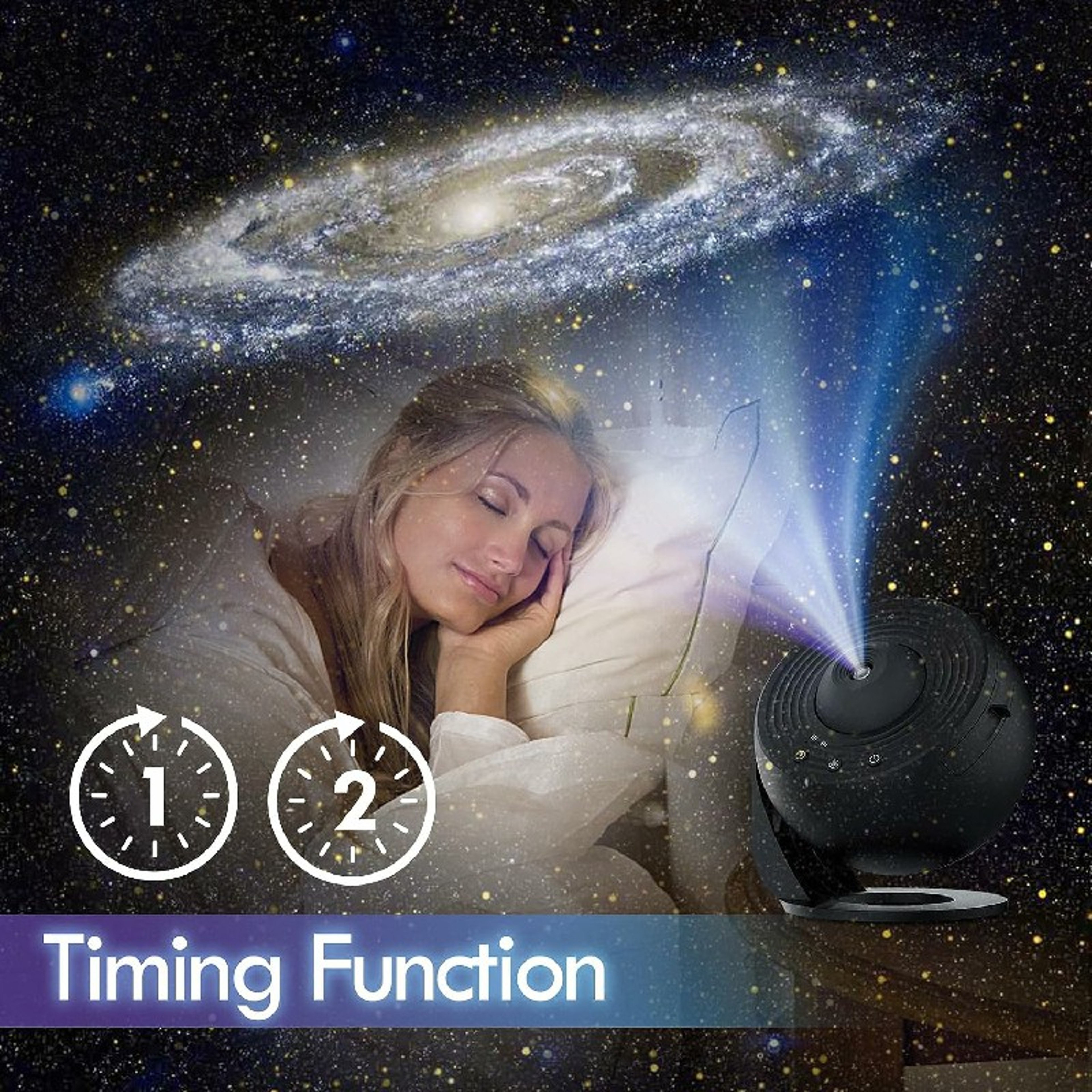 Starry Sky LED Night Light, Galaxy Projector Rotate Planetarium Lamp, Kids Room Decorative Night Lamp Gift – view 6