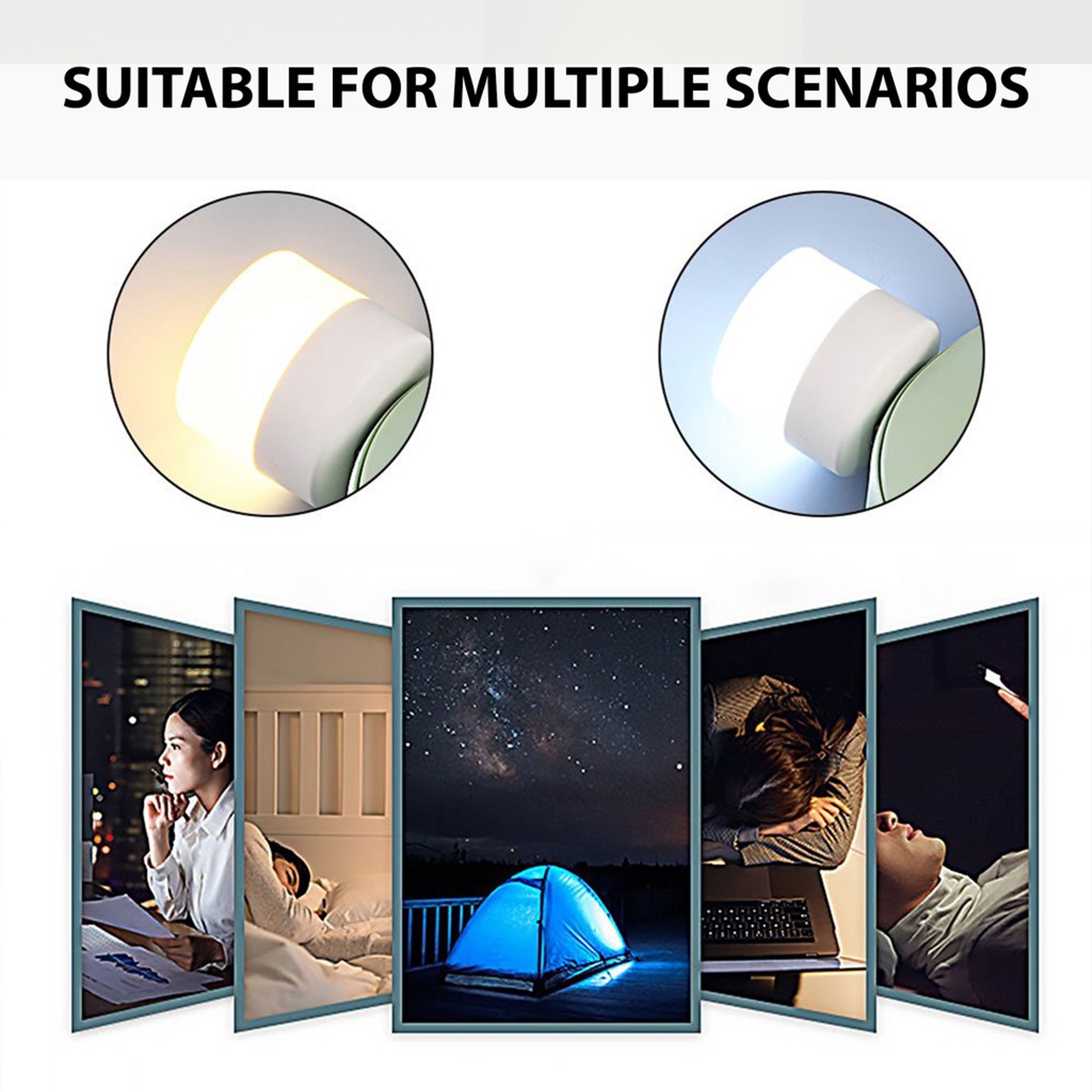 Eye Protection USB Night Light LED Reading Lamp Warm White Light For Computer Mobile Power Charging