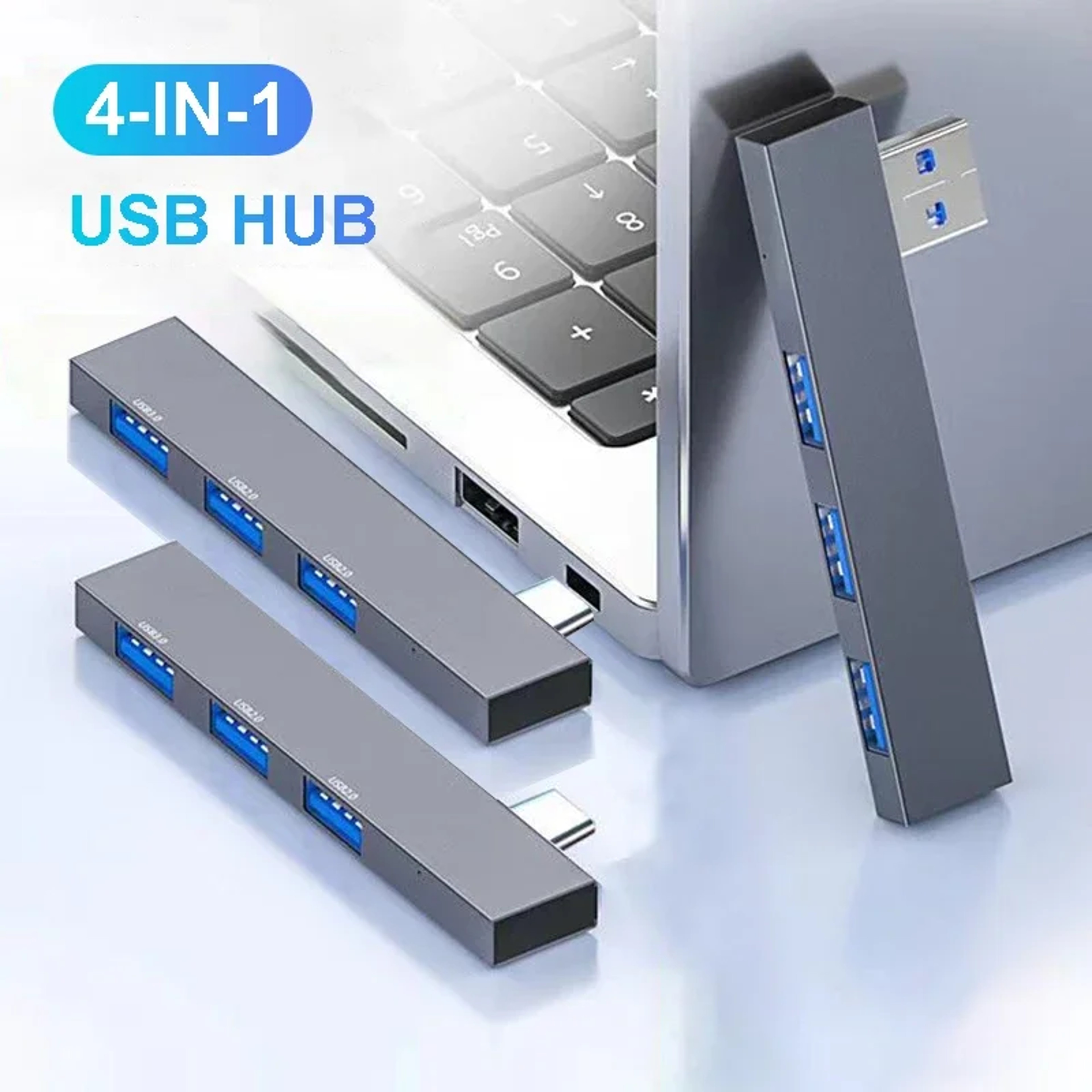 Multi USB C HUB OTG Adapter Splitter for Xiaomi Lenovo PC Accessories – view 1