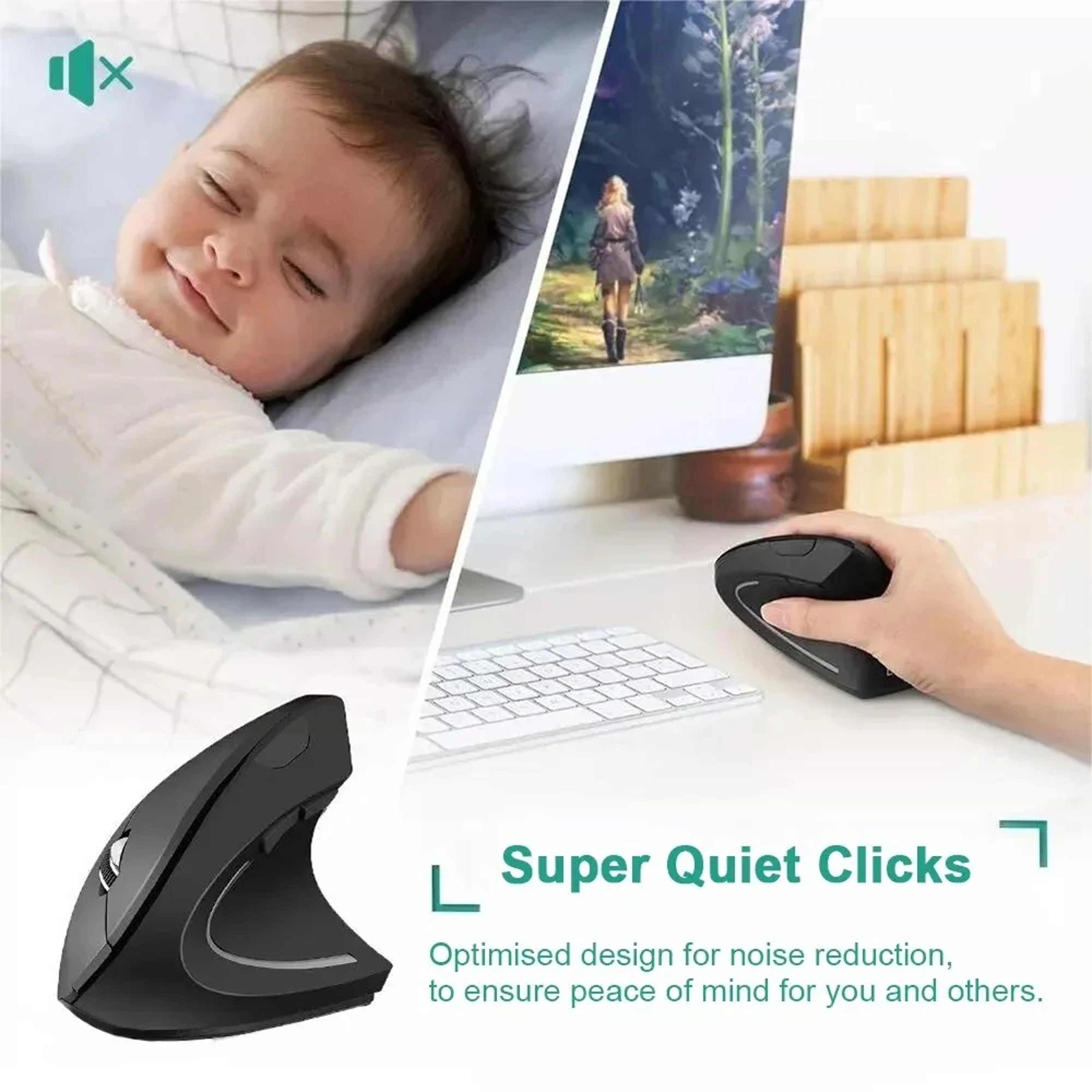 Laptop PC Computer Desktop Adjustable Buttons  Easy Setup For Convenience 2