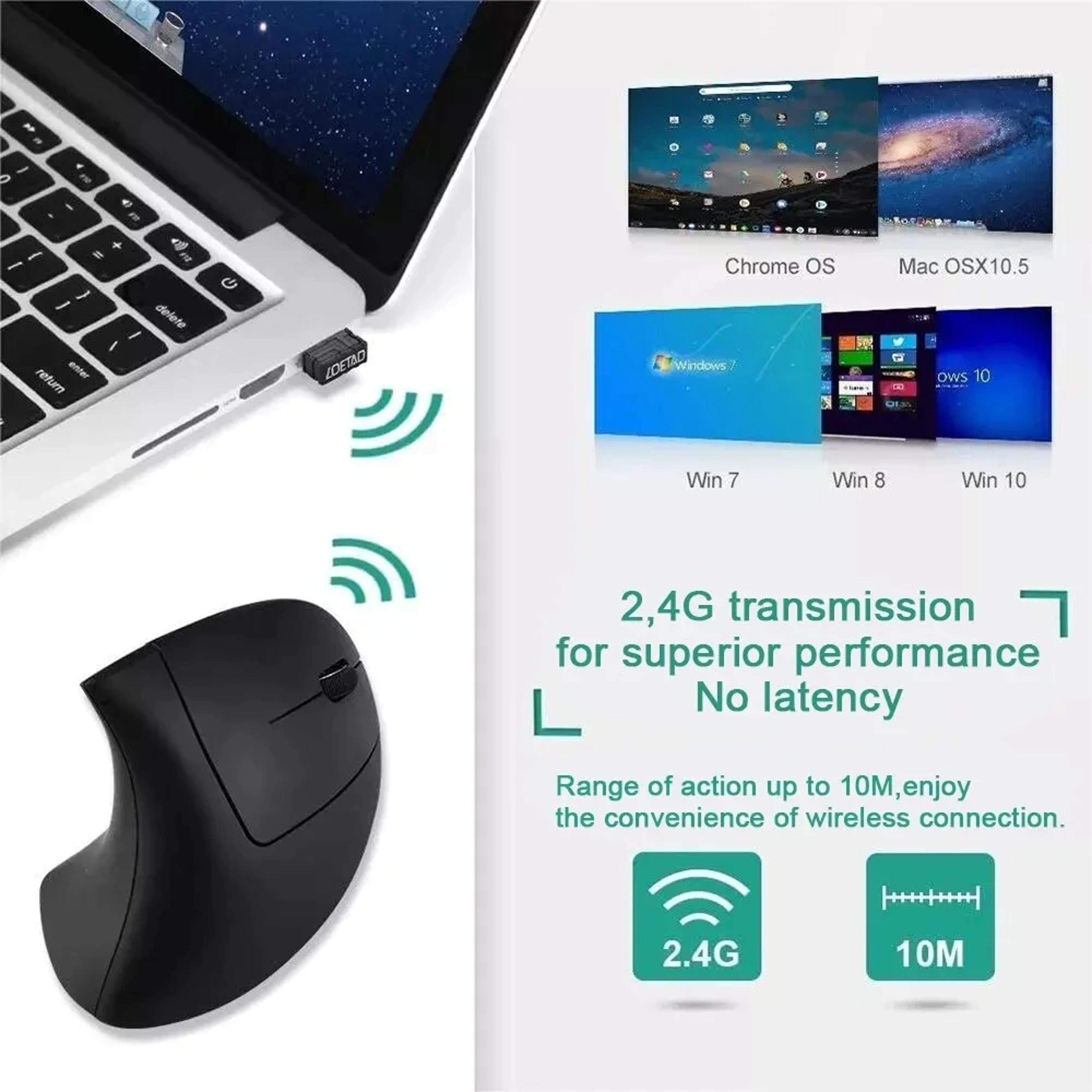 Laptop PC Computer Desktop Adjustable Buttons  Easy Setup For Convenience 5