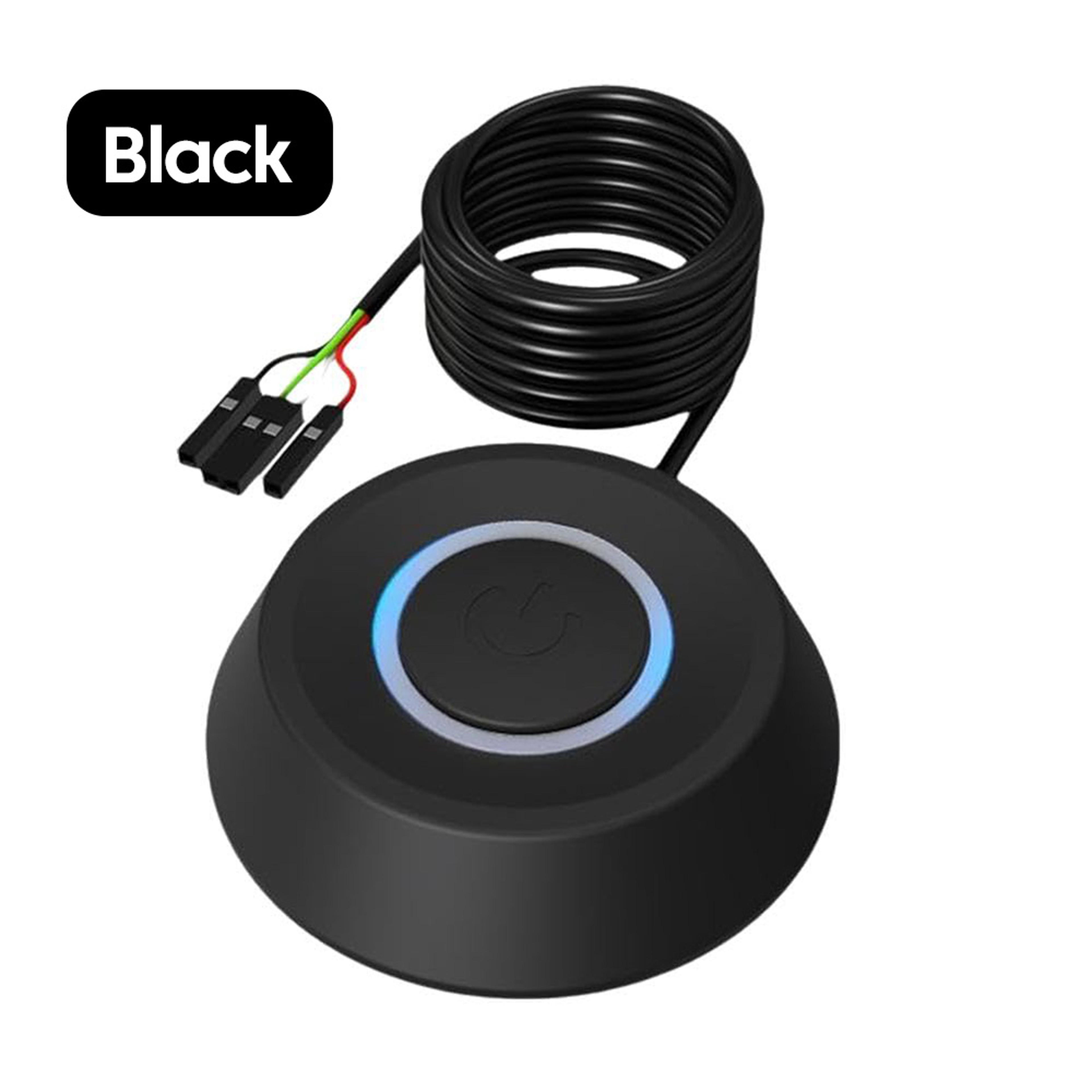 LED Lights Computer Power Switch External Start Power OnOff Button PC Motherboard Extension Cable F 6