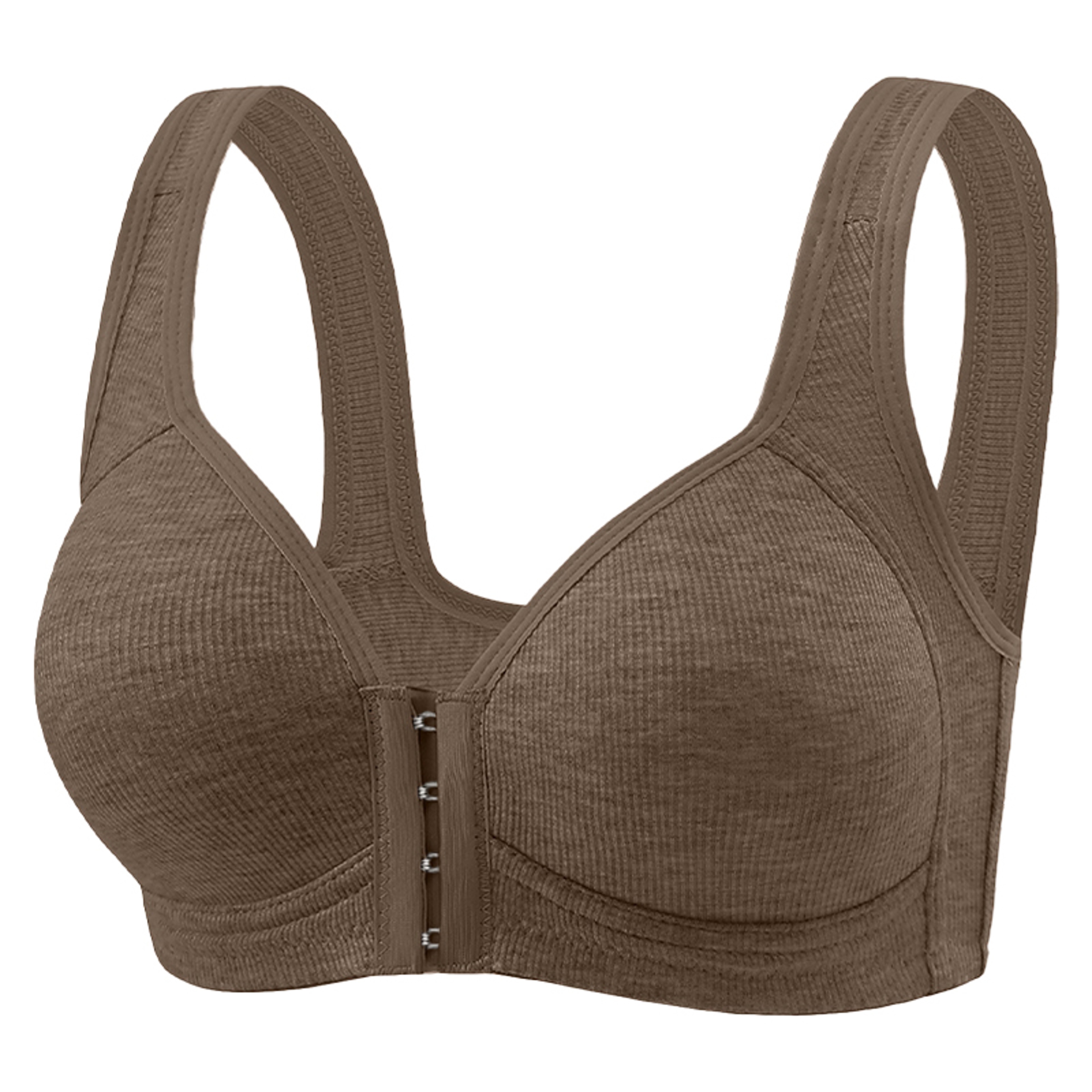 WireFree Push Up Bra For Women Fallsweet Seamless Front Closure Bralette Full Coverage Comfortable  7