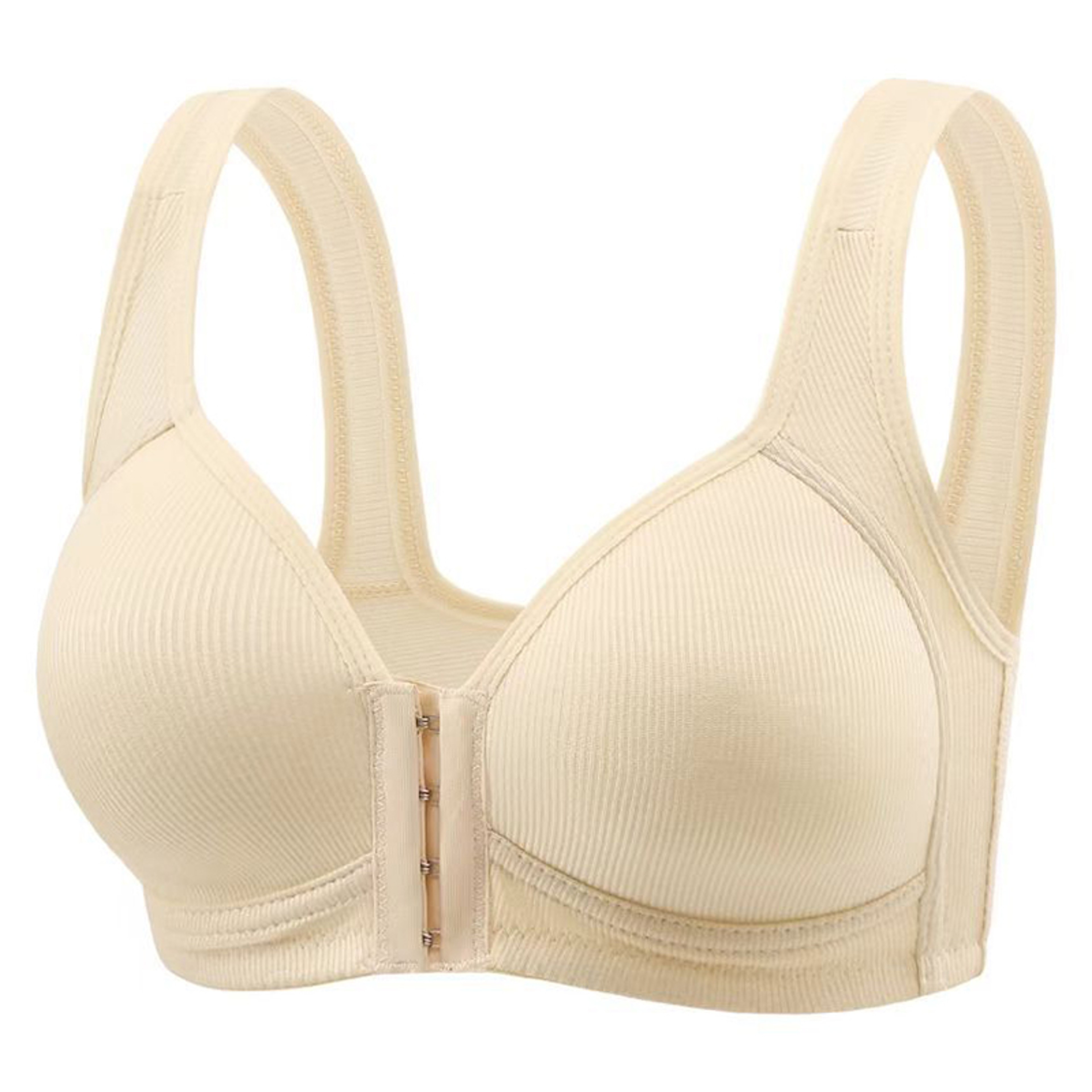 WireFree Push Up Bra For Women Fallsweet Seamless Front Closure Bralette Full Coverage Comfortable  8