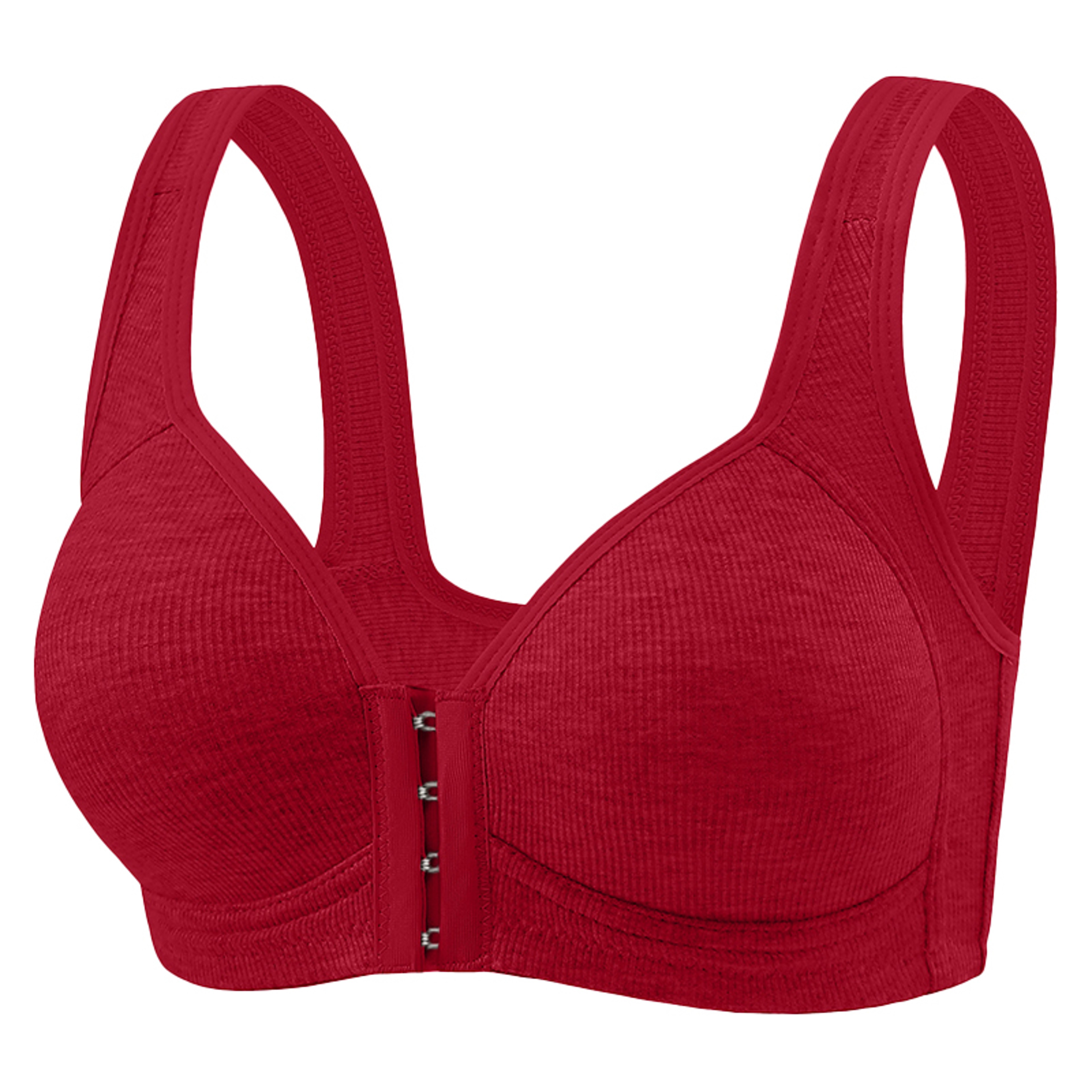 WireFree Push Up Bra For Women Fallsweet Seamless Front Closure Bralette Full Coverage Comfortable  9