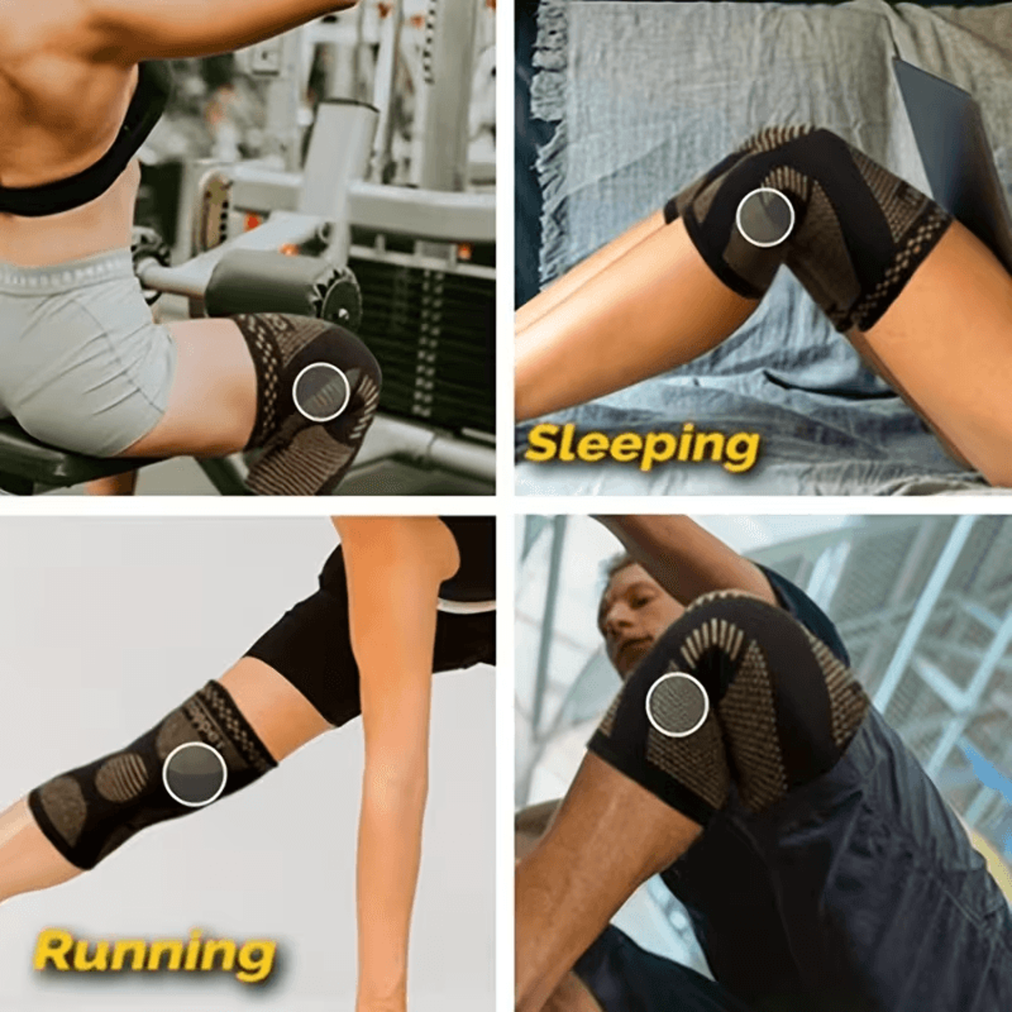 copper knee compression sleeve for daily support