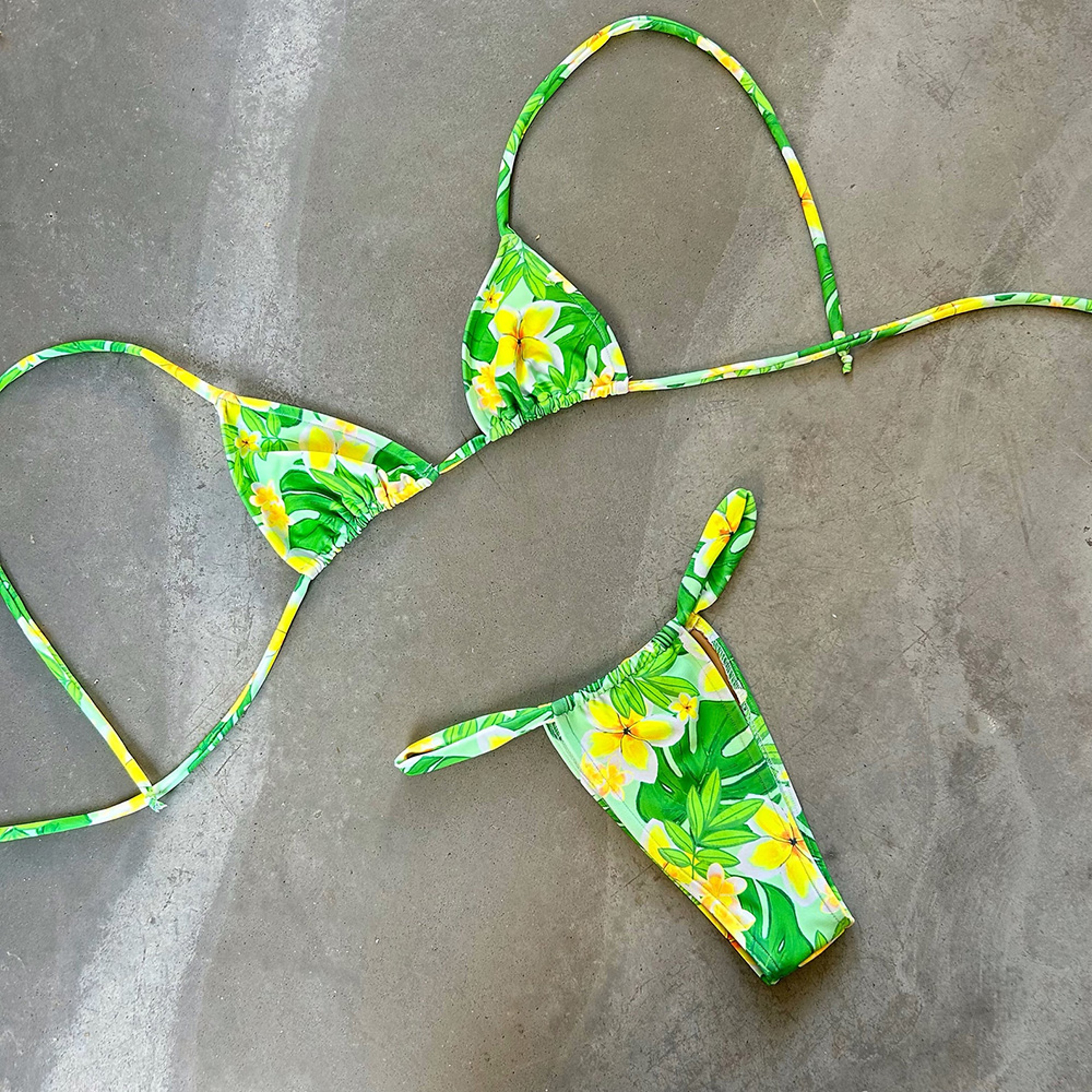 Halter Swimwear Brazilian Bikini Set, Print Beachwear Swim Suits Female – view 7