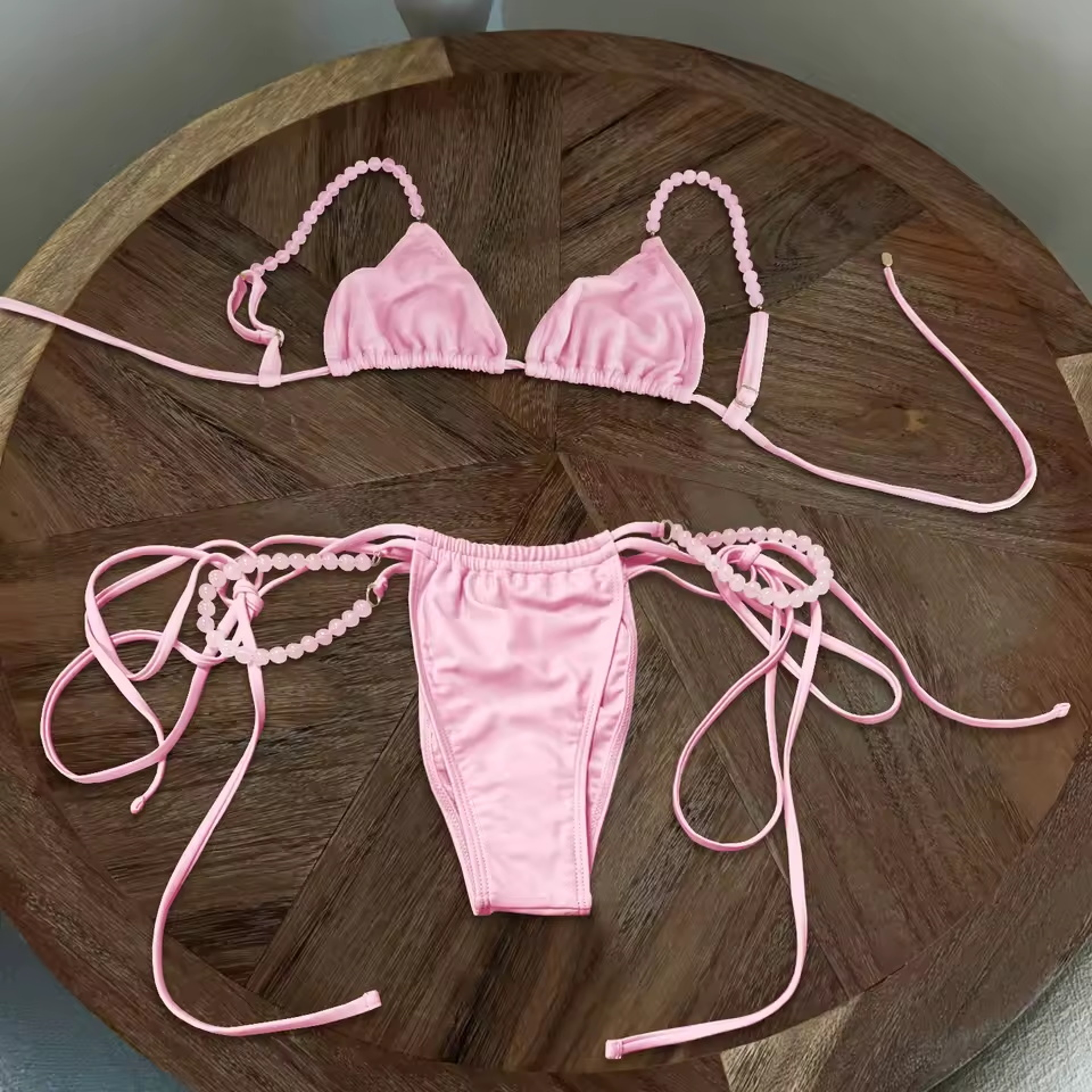 Halter Swimwear Brazilian Bikini Set, Print Beachwear Swim Suits Female – view 6