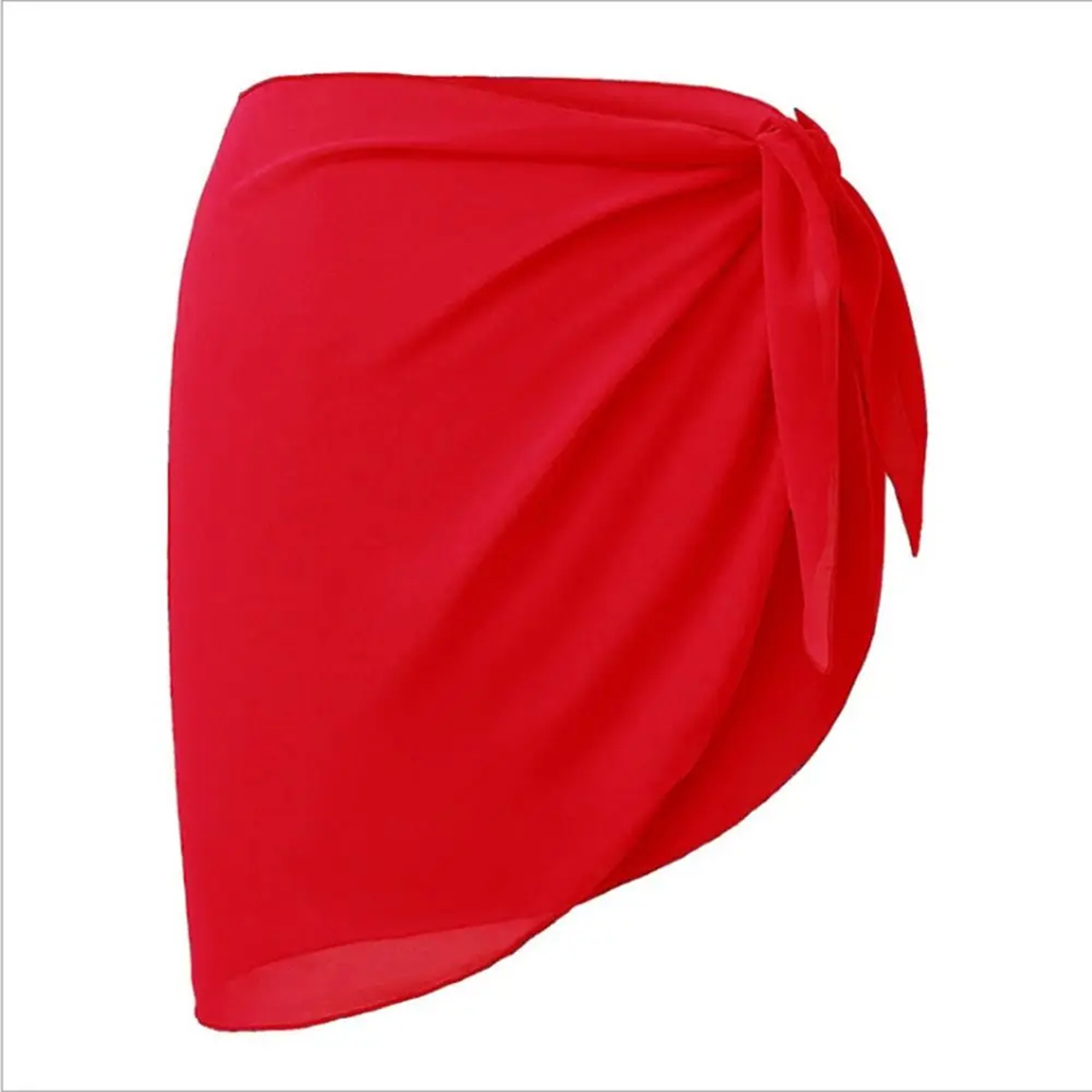 Beach Bikini Wrap Sheer Short Short Solid Sarong Swimsuit Coverups Chiffon Skirt Scarf Swimwear 10