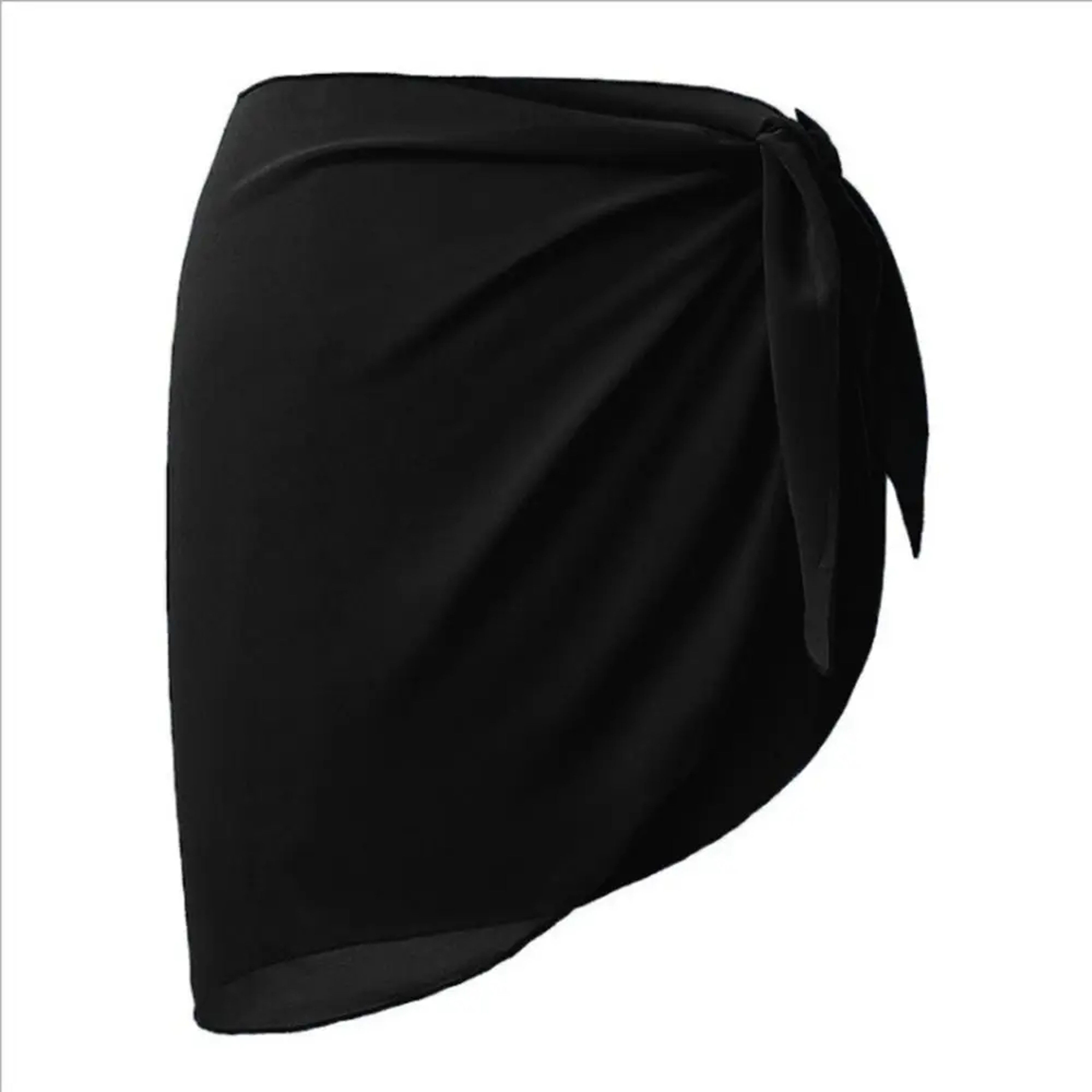 Beach Bikini Wrap Sheer Short Short Solid Sarong Swimsuit Coverups Chiffon Skirt Scarf Swimwear 12