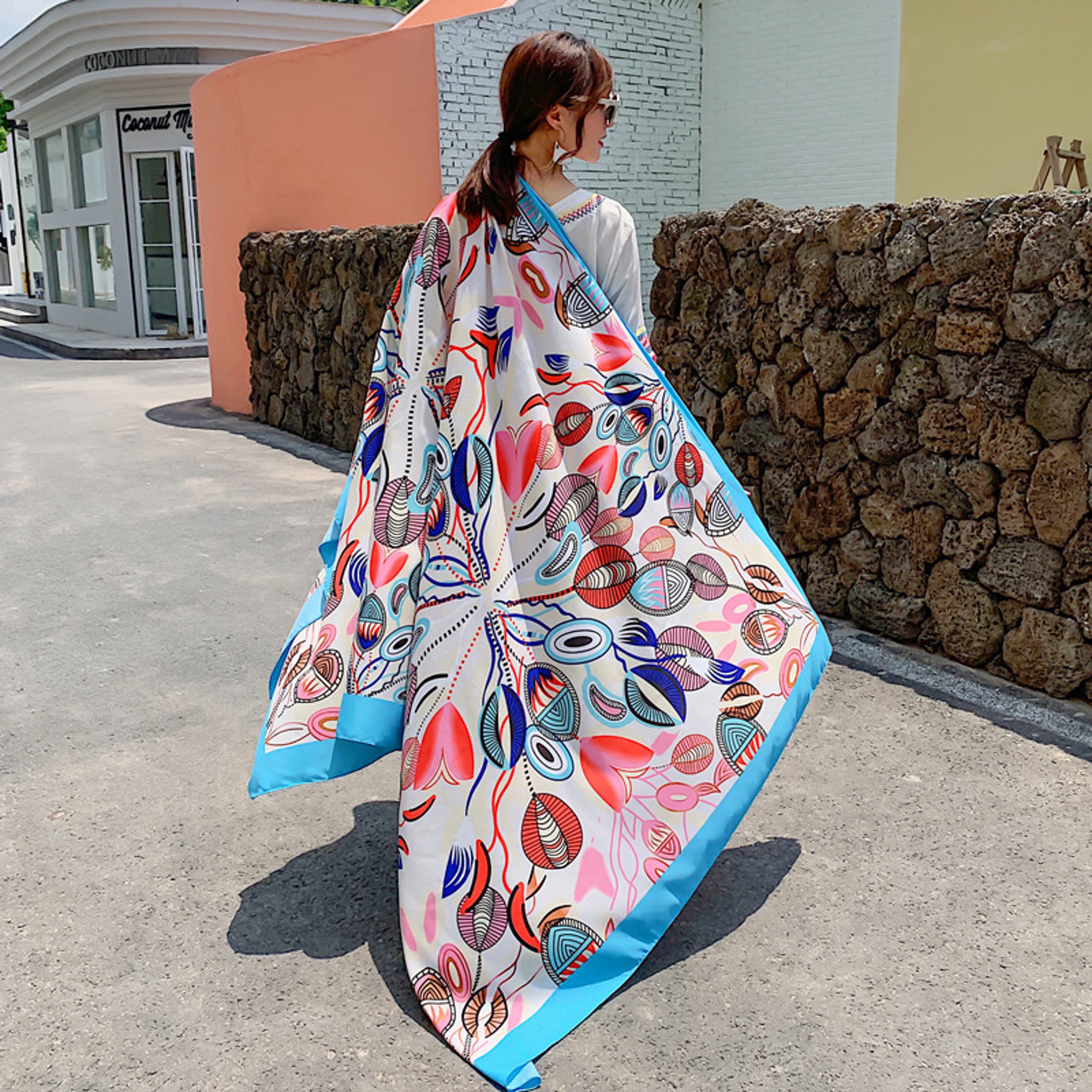 Swimwear Sunburn Protection, Celebrity With The Same Cover-Ups Women, Large Beach Dress Sarong Wrap – view 8