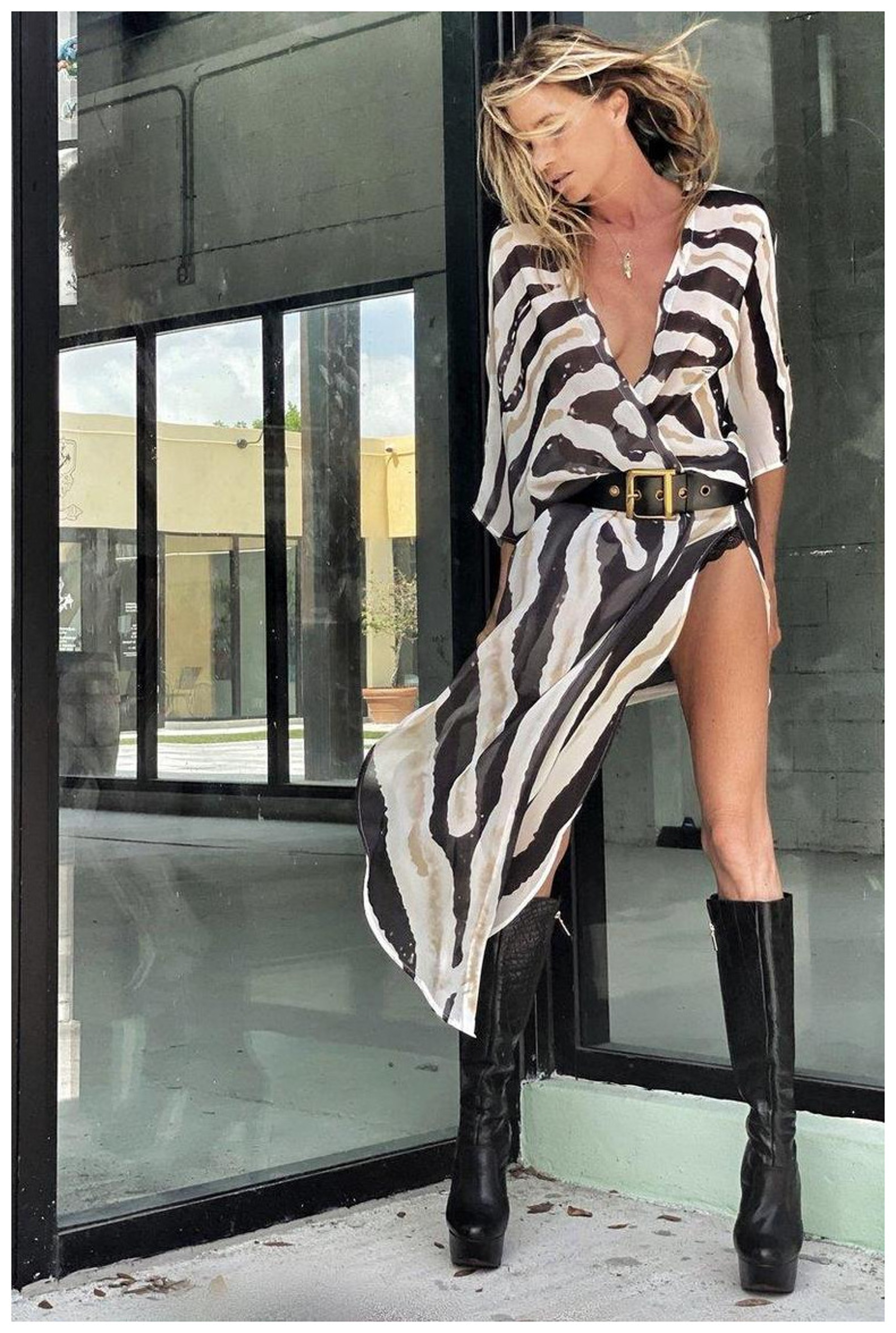 Stylish Tie Dye BIKINI Women Beach Dress, Long Open Front Cover-Ups, Outfits Bathing Suit – view 7