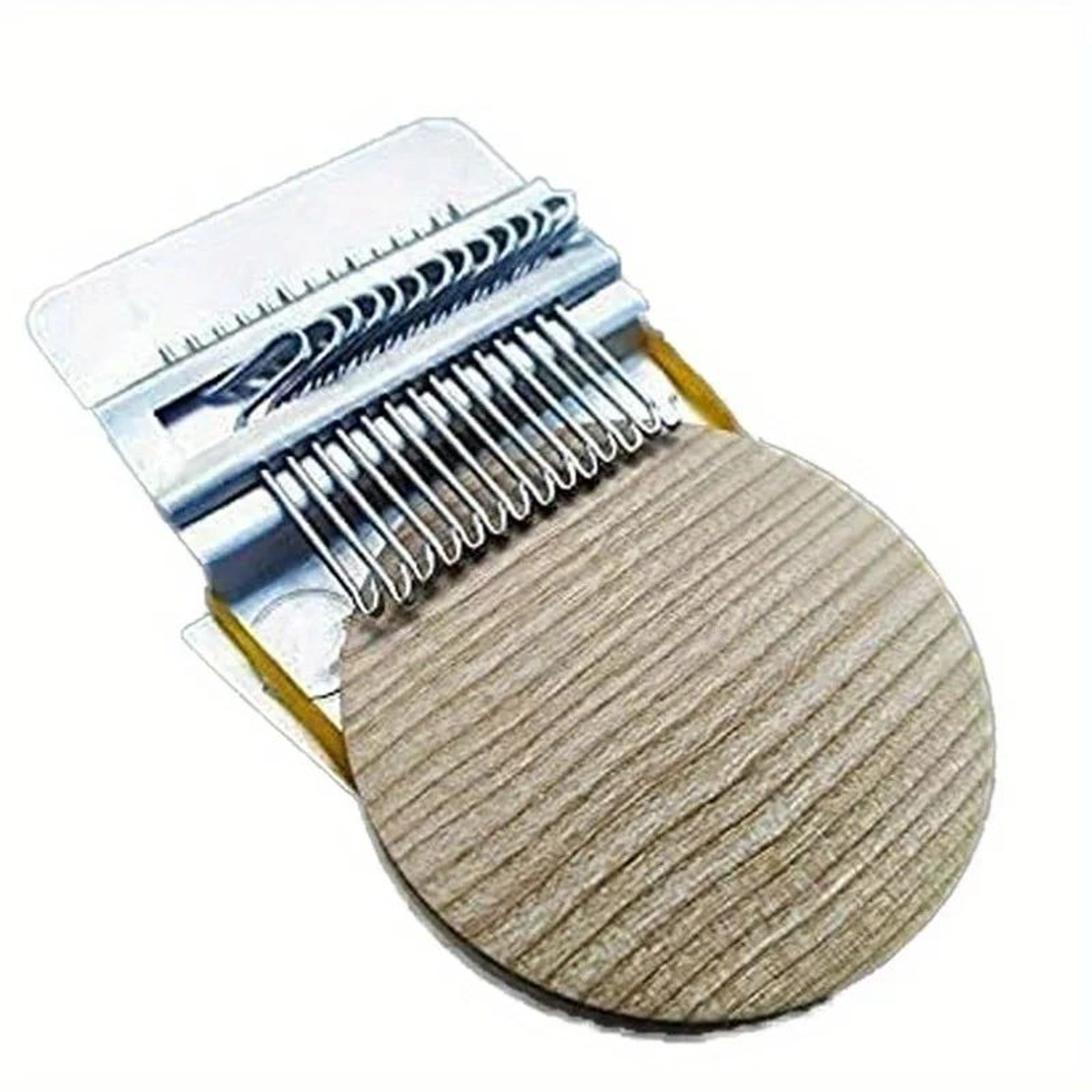 hand using darning loom to patch tear