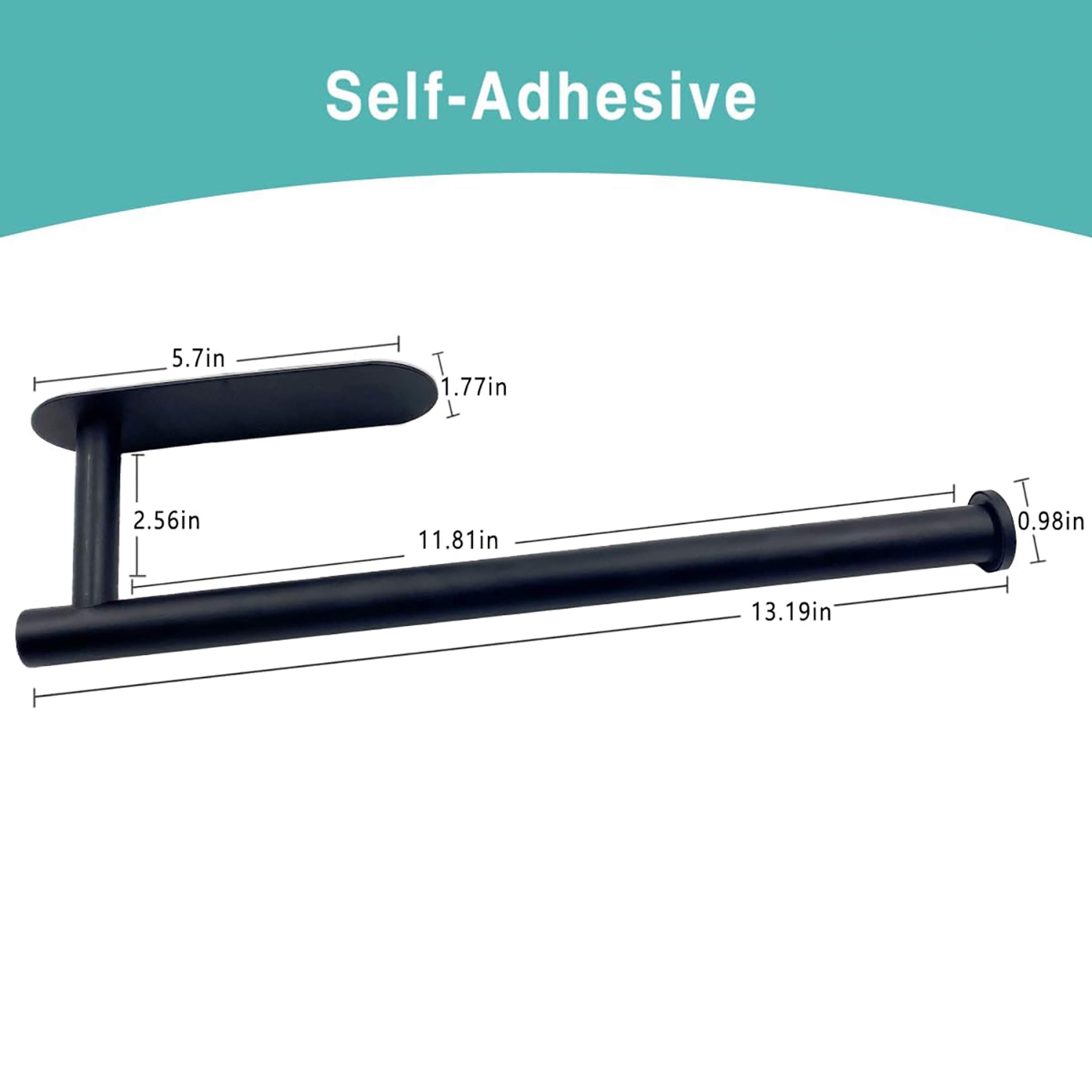 Adhesive Kitchen Paper Towel Holder Toilet Roll Paper Dispenser Napkin Rack Cabinet Storage Bathroo 2