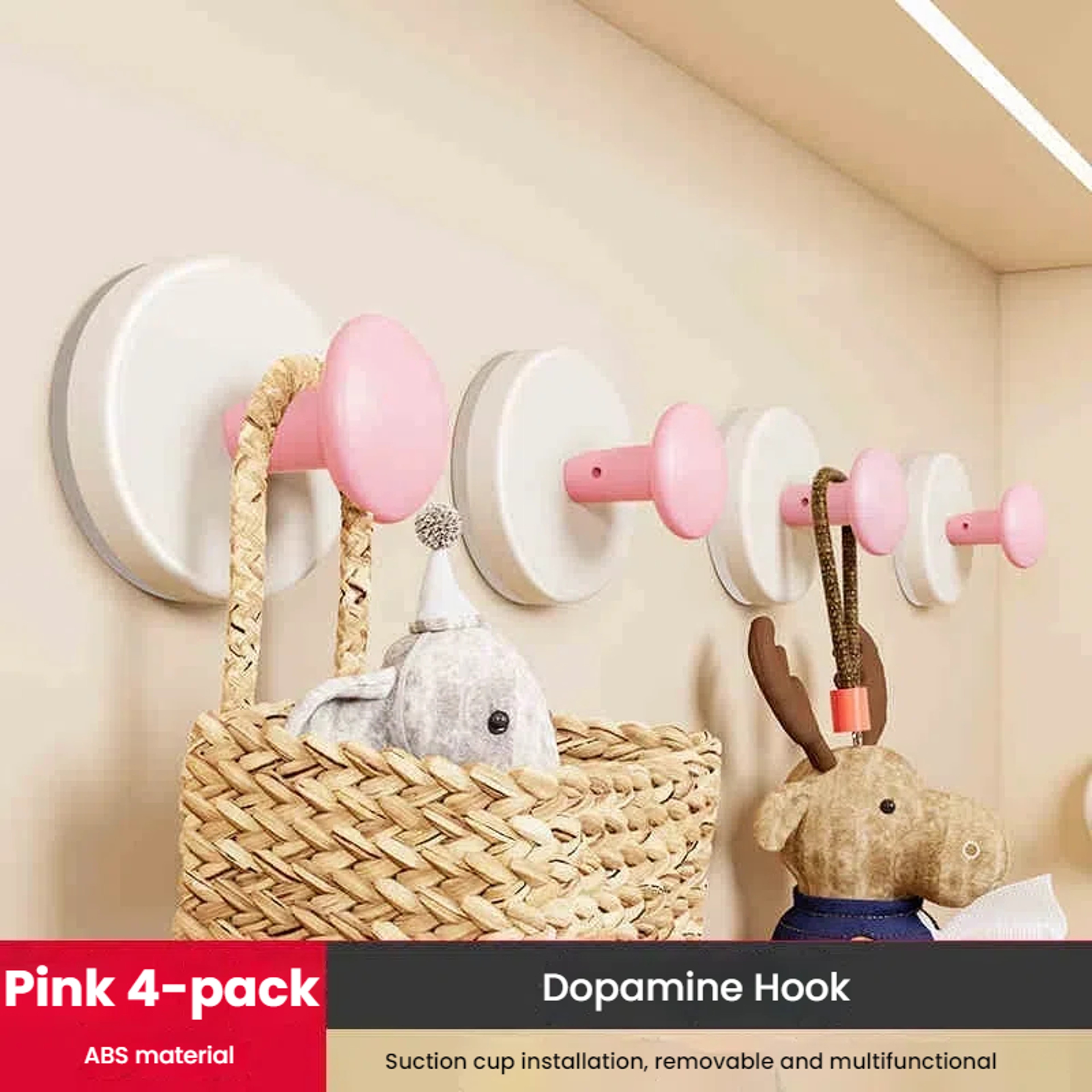 Wall Hook Adhesive, No Punching Required Clothes Hook, Towel Hanger Bathroom Kitchen, Door Back Hook – view 10