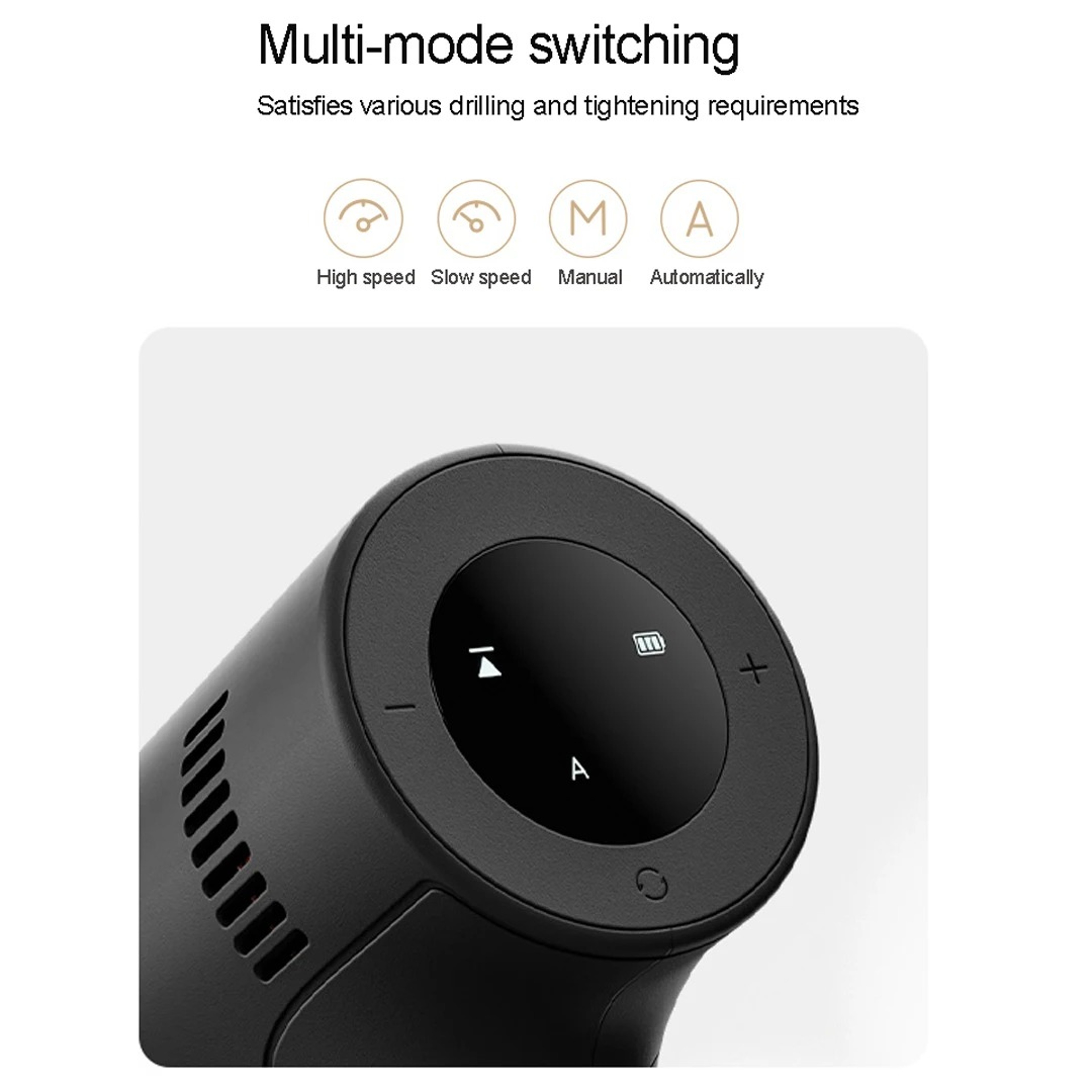 Multifunctional Cordless Drill Electric Drill Smart Home Power Tool TypeC Rechargeable Screwdriver 2