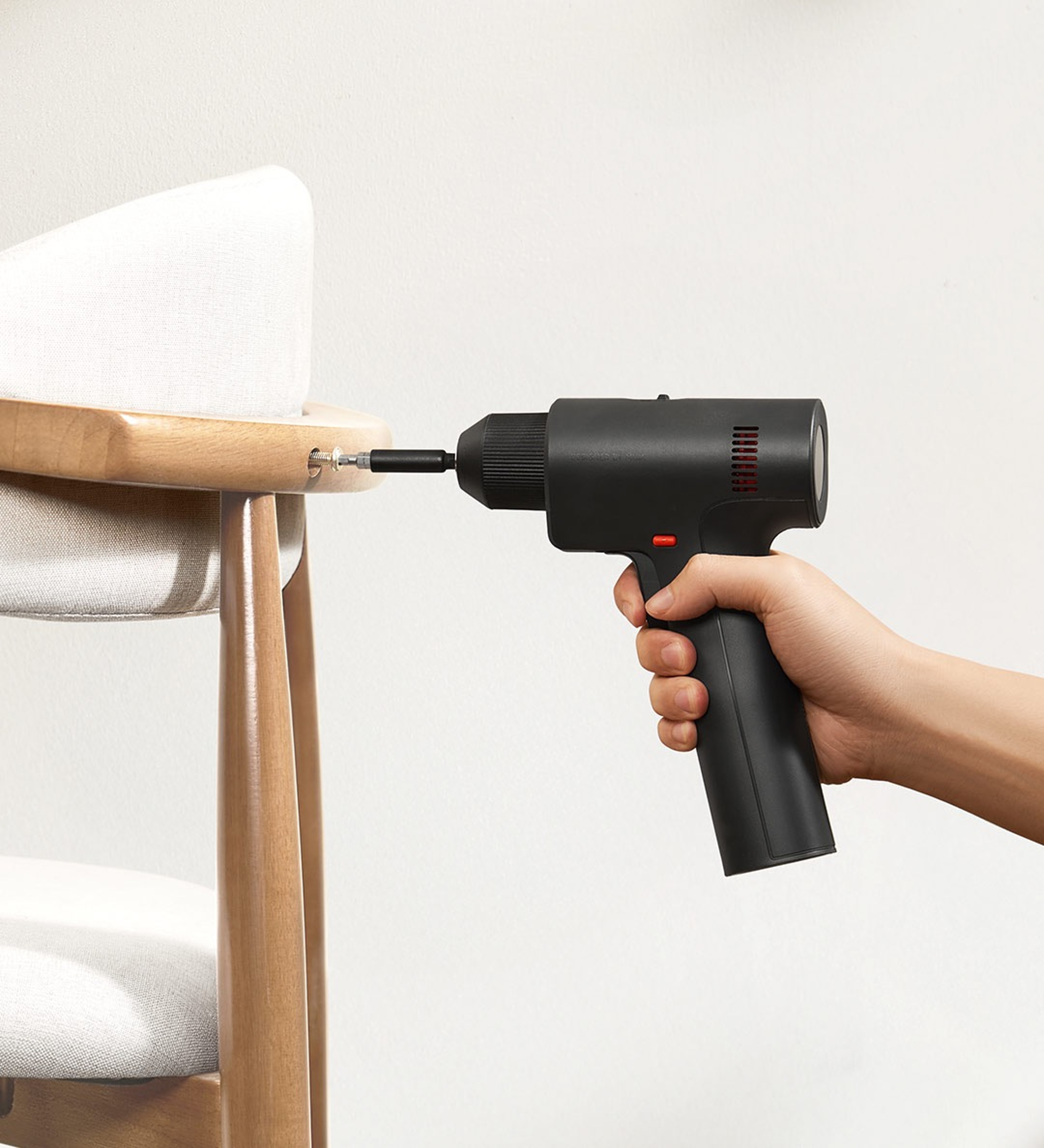 Multifunctional Cordless Drill Electric Drill Smart Home Power Tool TypeC Rechargeable Screwdriver 5