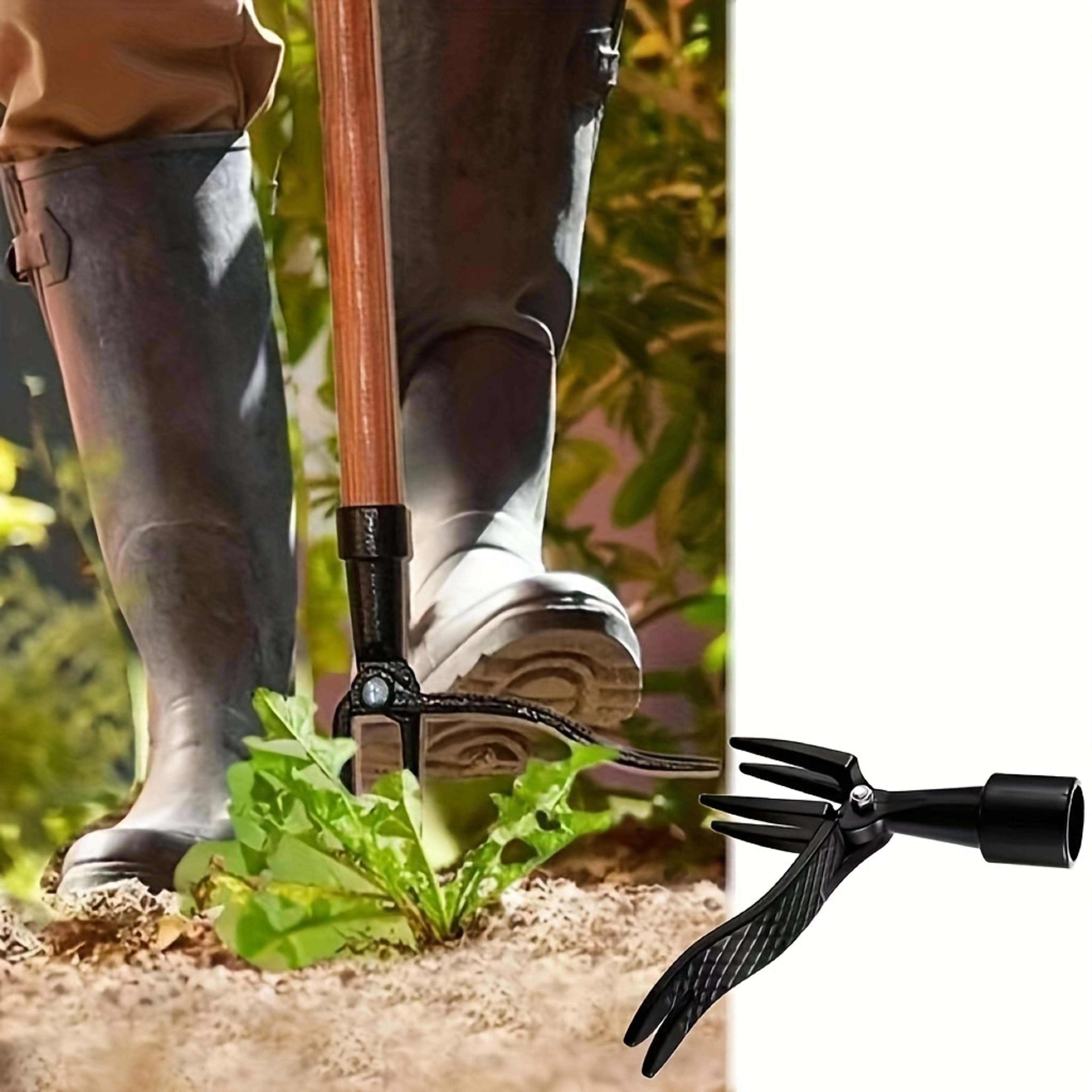 Ergonomic Yard Maintenance Solution, Professional Root Extractor for Tough Weeds – view 4