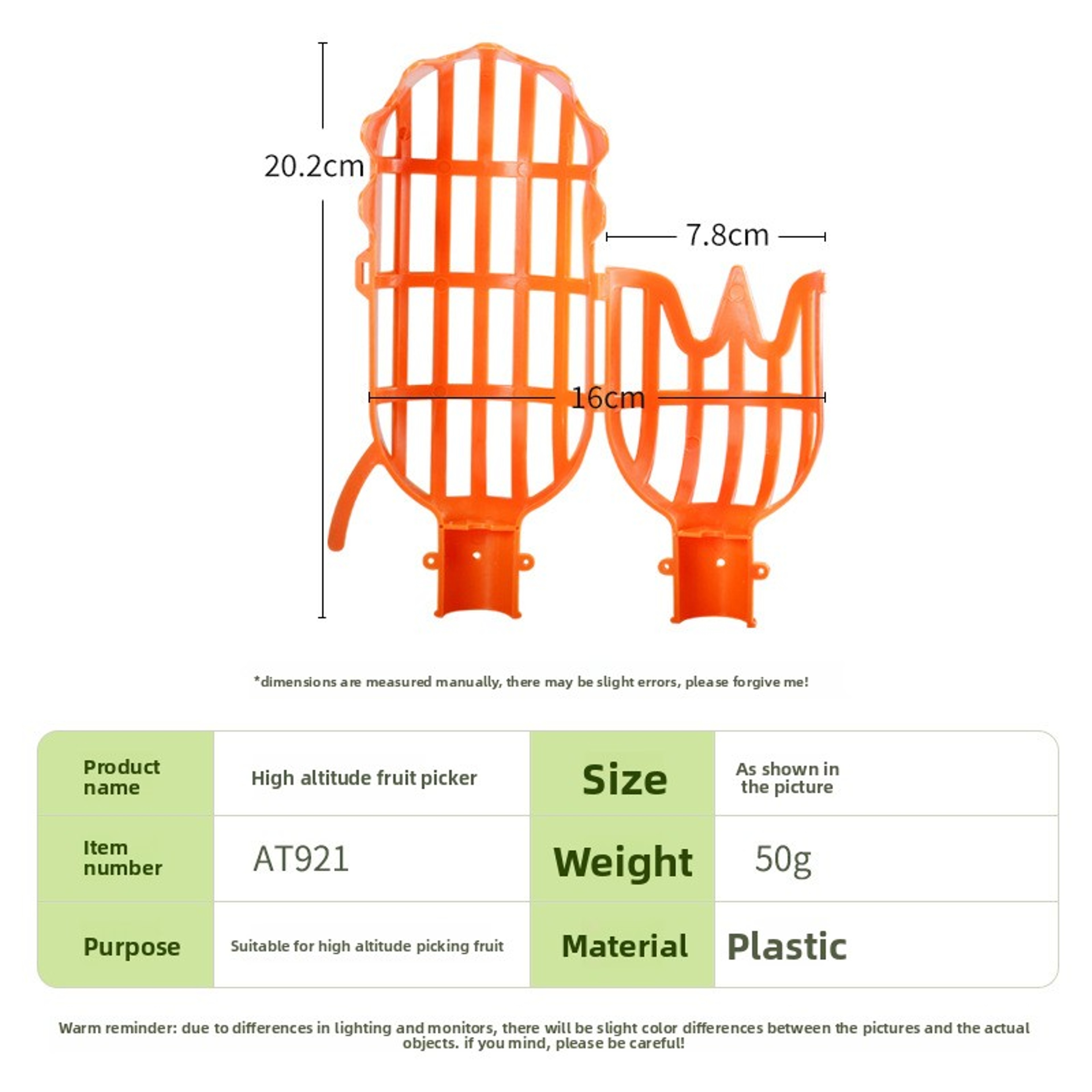 Fruit Picker Head Tools Convenient Apple Peach Picking Knives Deep Basket Catcher 5