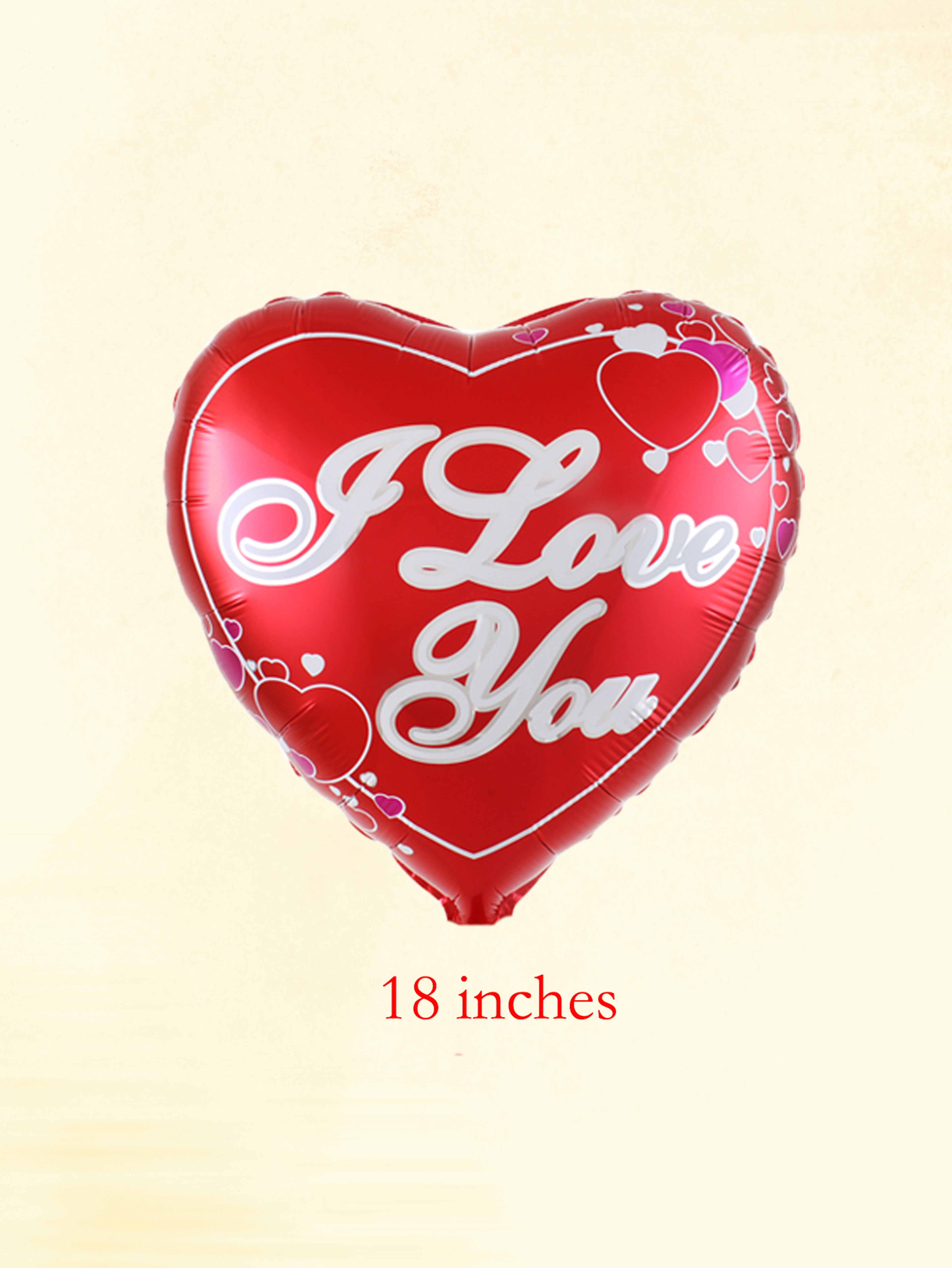 I Love You Heart Helium Balloons, Love Heart Foil Balloons, Valentine's Day Engagement Decoration – view 4