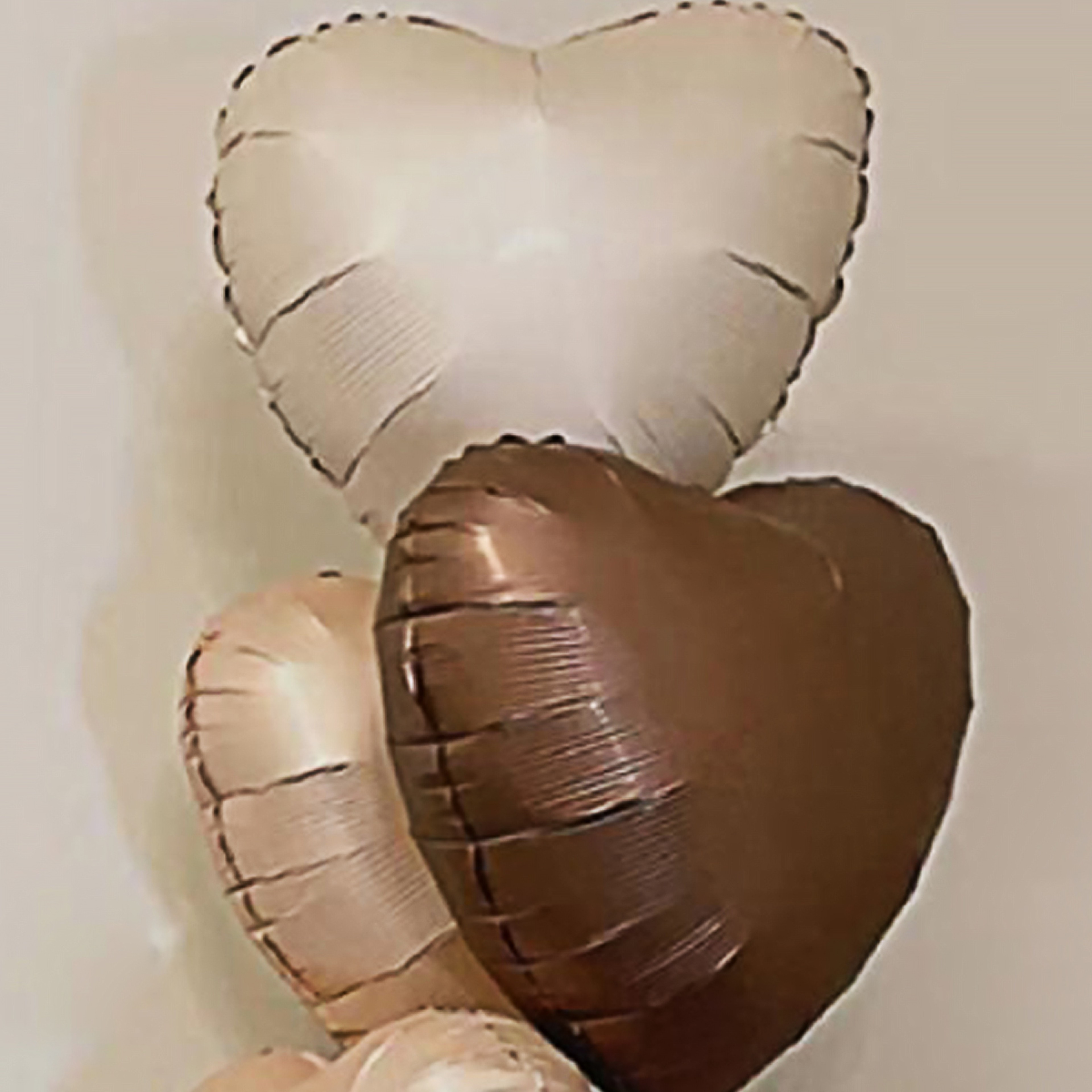 Chocolate Heart-Shaped Retro Cream Love Caramel Balloon Decoration for Party Decor – view 2