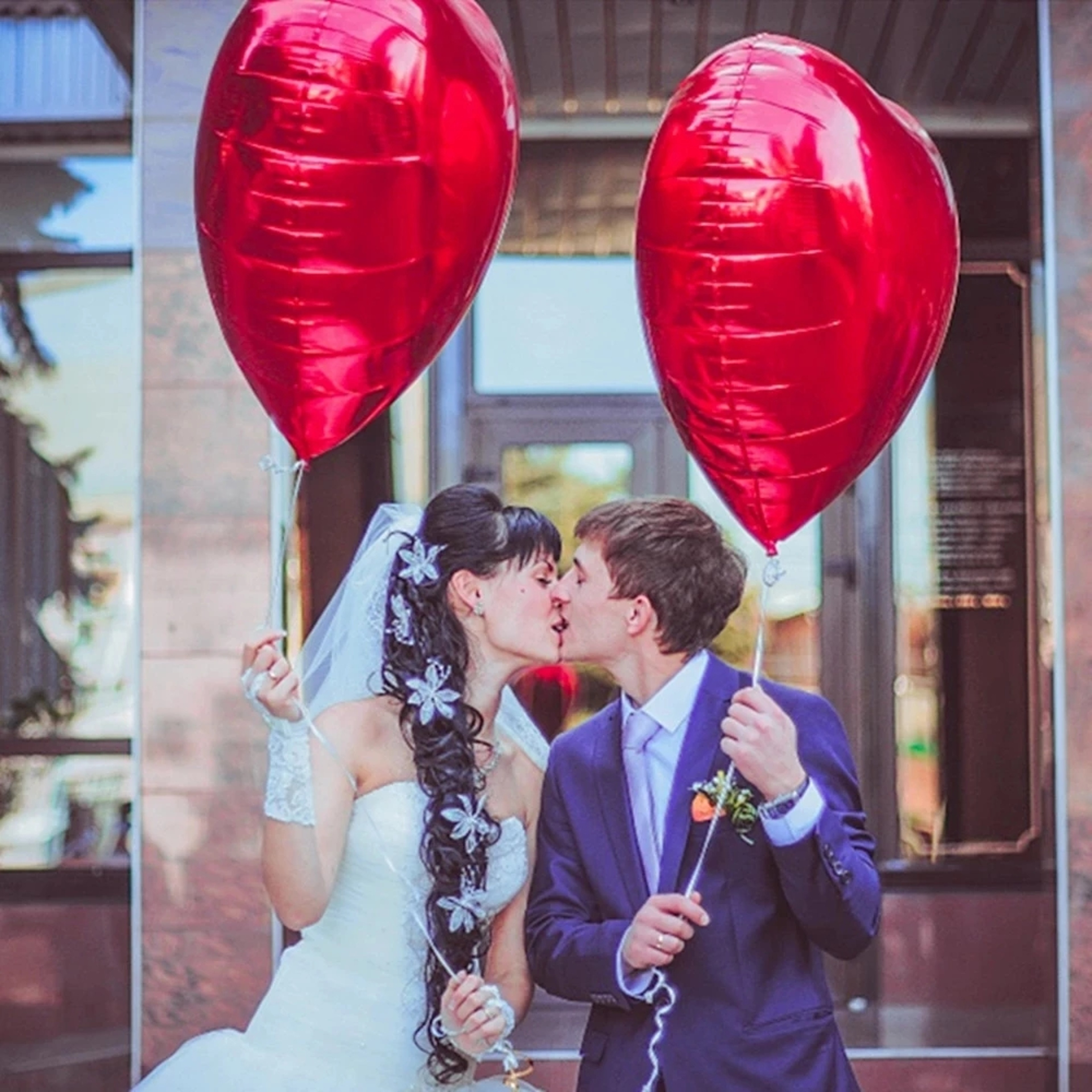 Valentines Day Air Party Balloons, Wedding Love Decorations, Marriage Supplies Foil Balloon – view 2