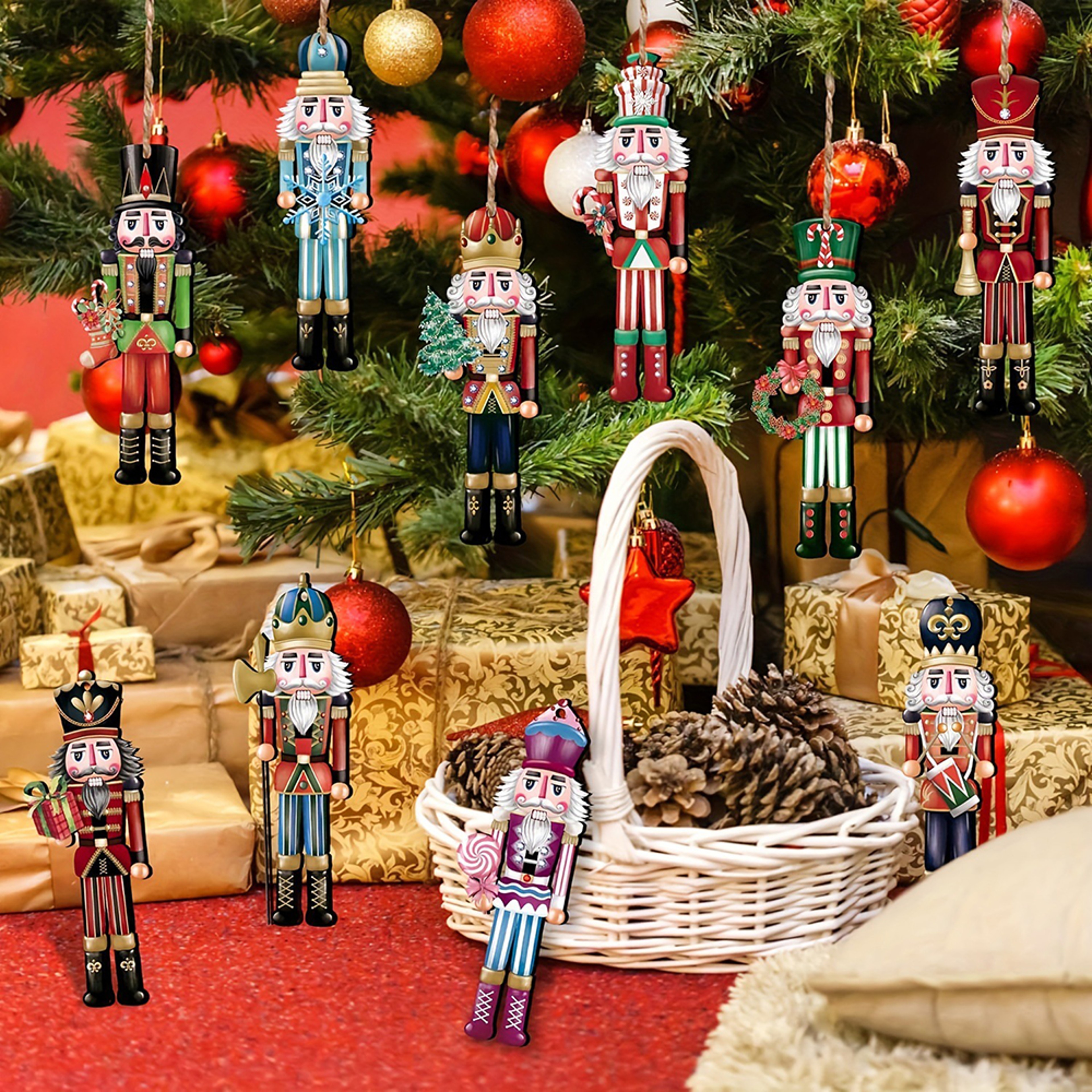 Christmas Nutcracker Wooden Decorative Set, Gift, Home Decor, Party Decoration – view 1