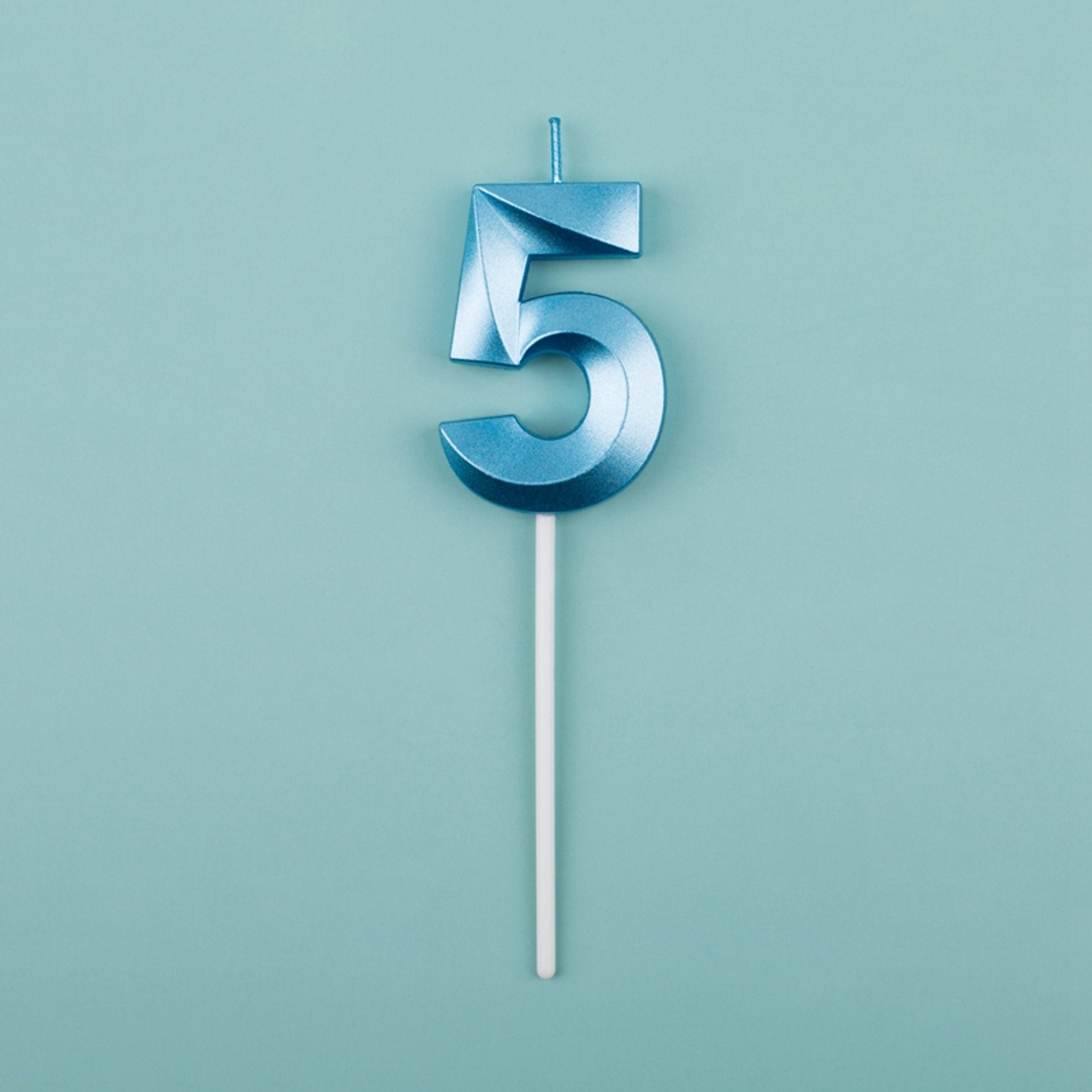 Blue Pink Number Candles Cake Topper For Birthday Baby Shower Decorations 21