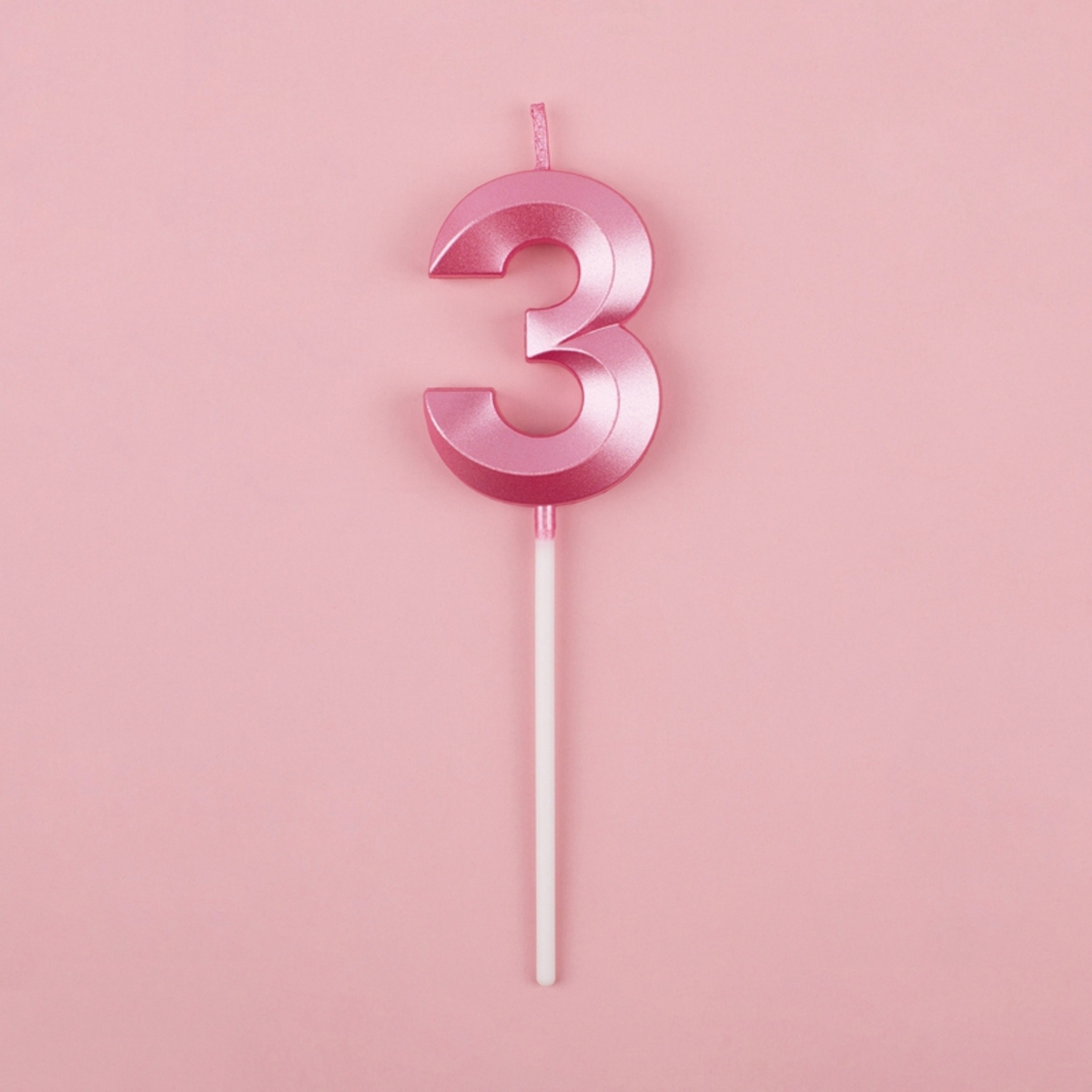 Blue Pink Number Candles Cake Topper For Birthday Baby Shower Decorations 9
