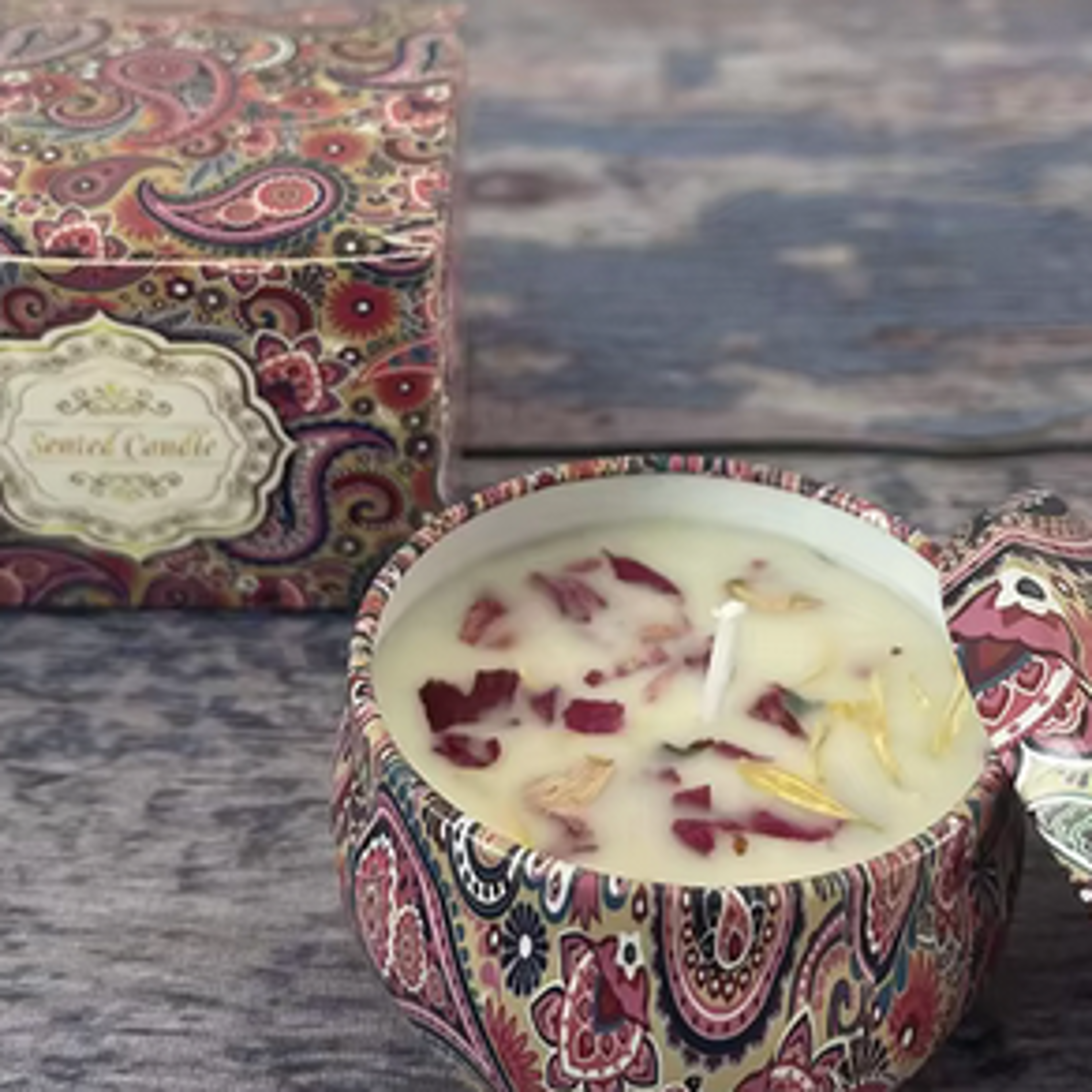 Scented Candles Flowers Scent Lavender Rose Aromatic Candles Jars Soy Wax Fragrance Candle Wedding B