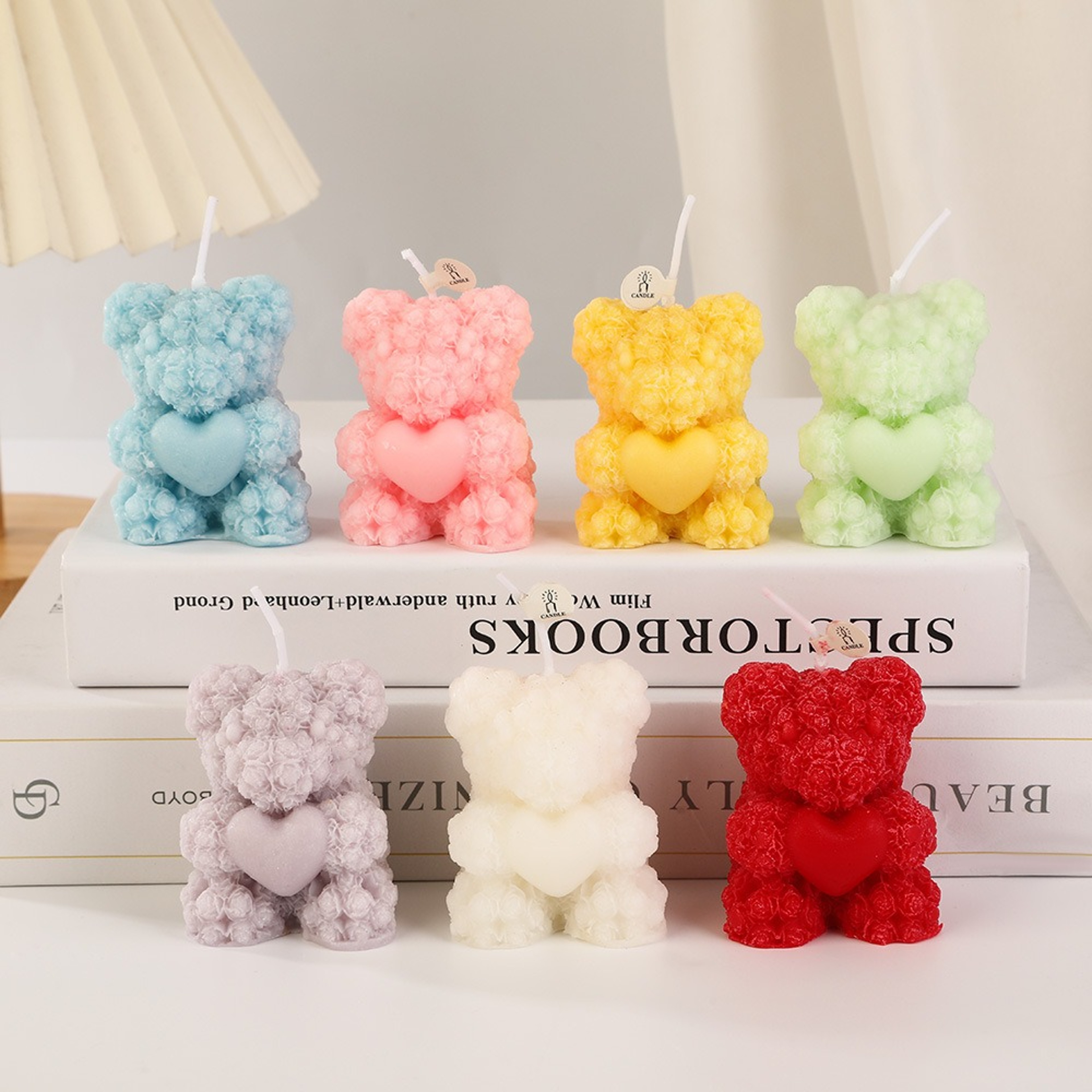 Festival Rose Bear Scented Candle Atmospheric Fragrance Souvenir For Home 0