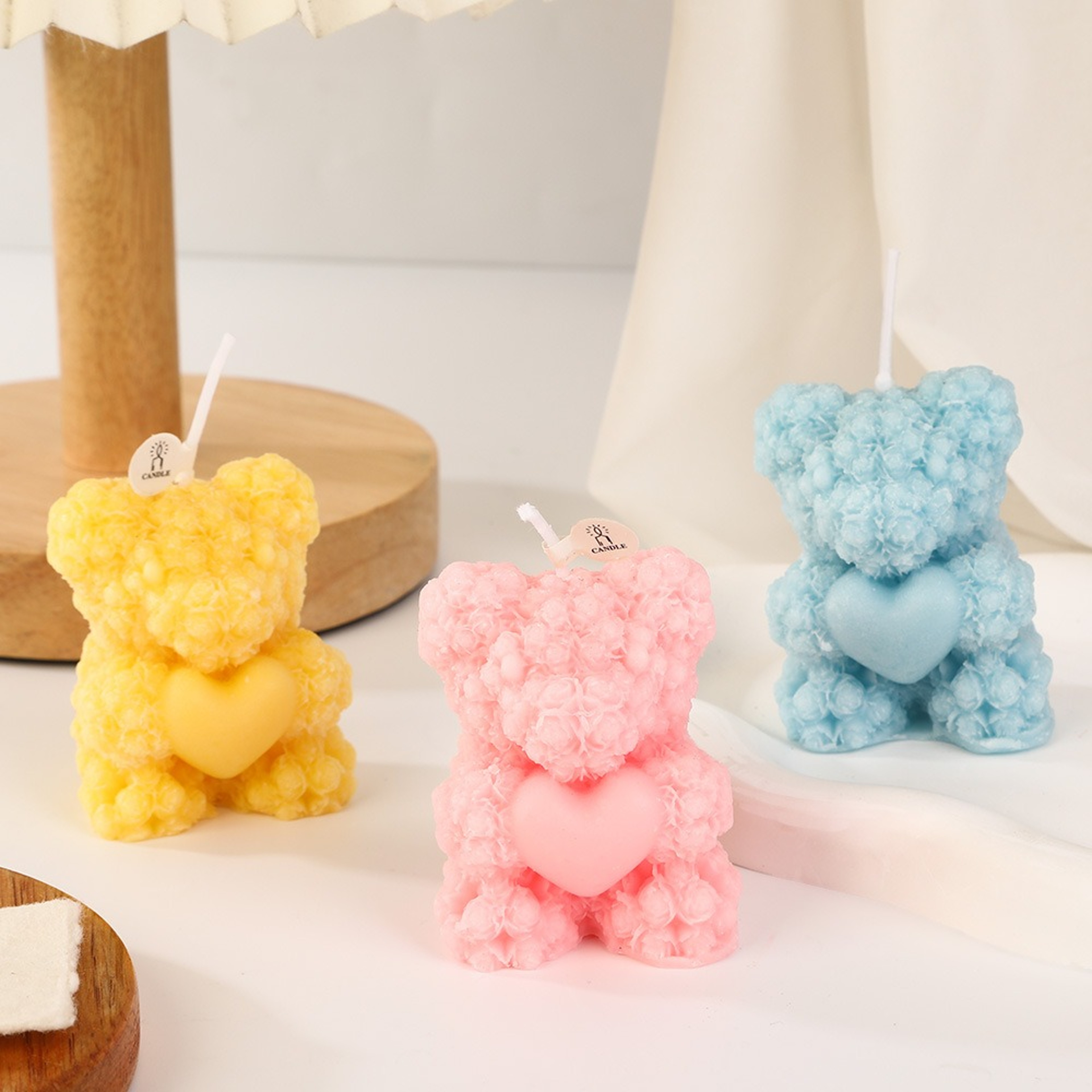 Festival Rose Bear Scented Candle Atmospheric Fragrance Souvenir For Home 1