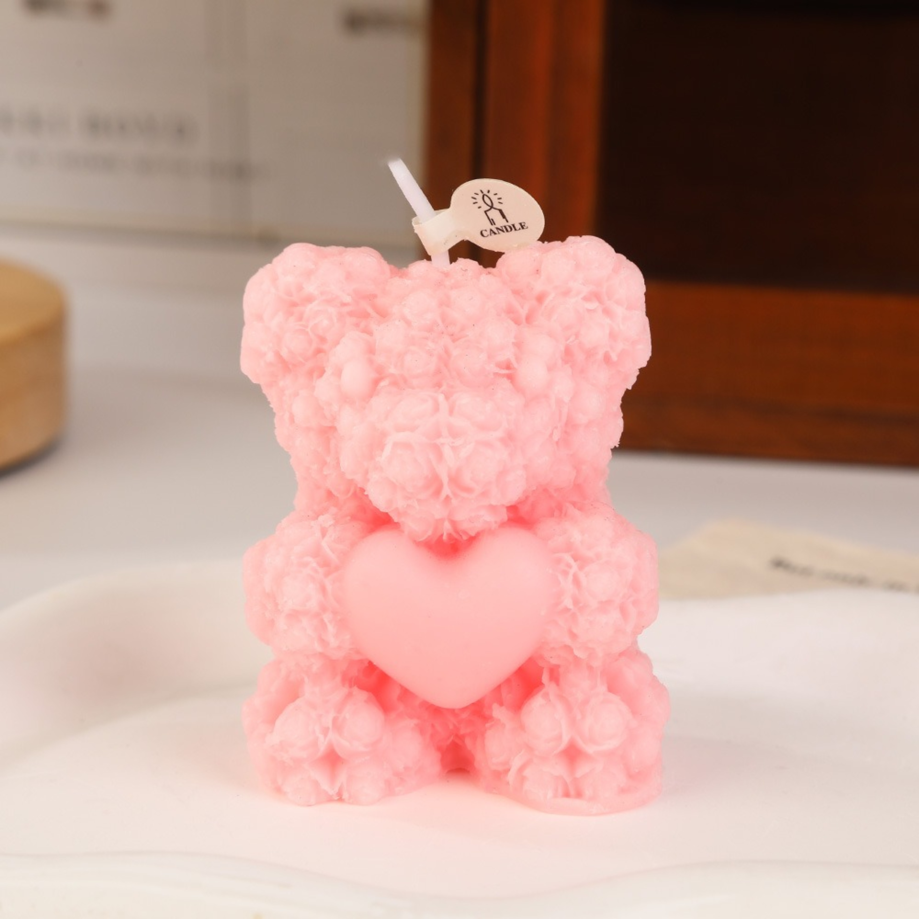 Festival Rose Bear Scented Candle Atmospheric Fragrance Souvenir For Home 8