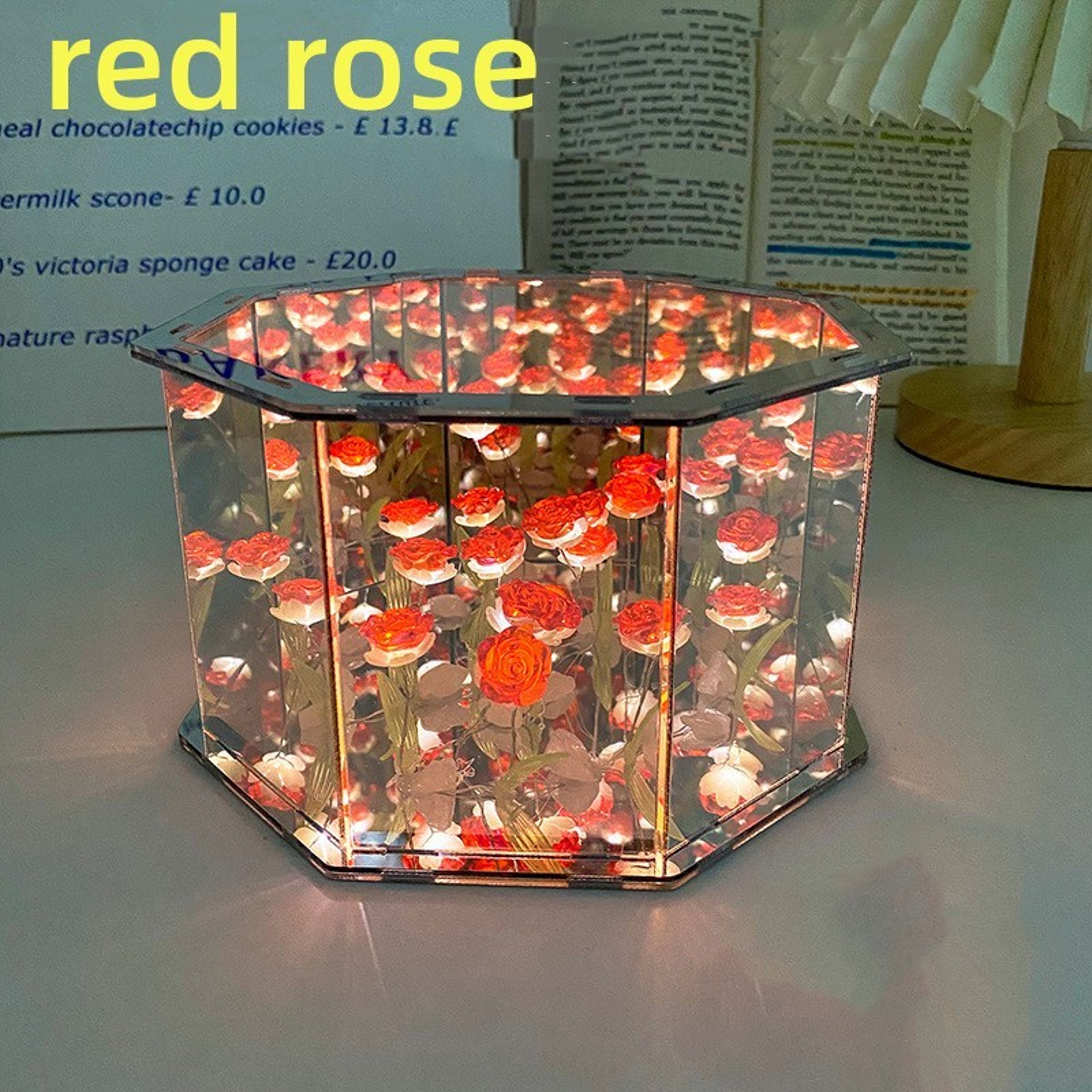 Three-Dimensional Tulip Night Light, DIY Handmade Craft Lamp, LED Birthday Gift – view 12