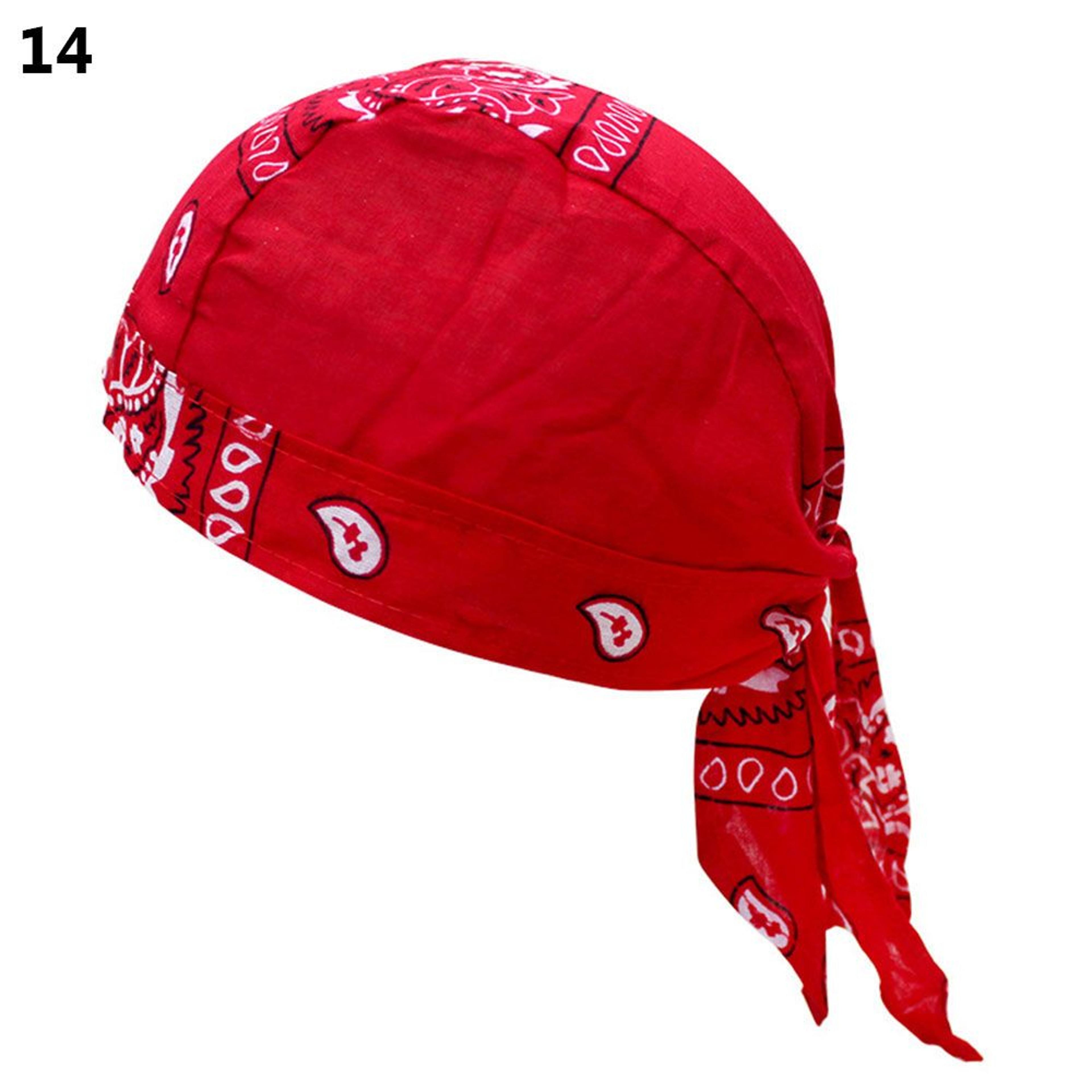 Adjustable Chemo Cap for Men Women, Quick Dry Pirate Hat, Outdoor Sport Bandana Cycling Headscarf – view 8
