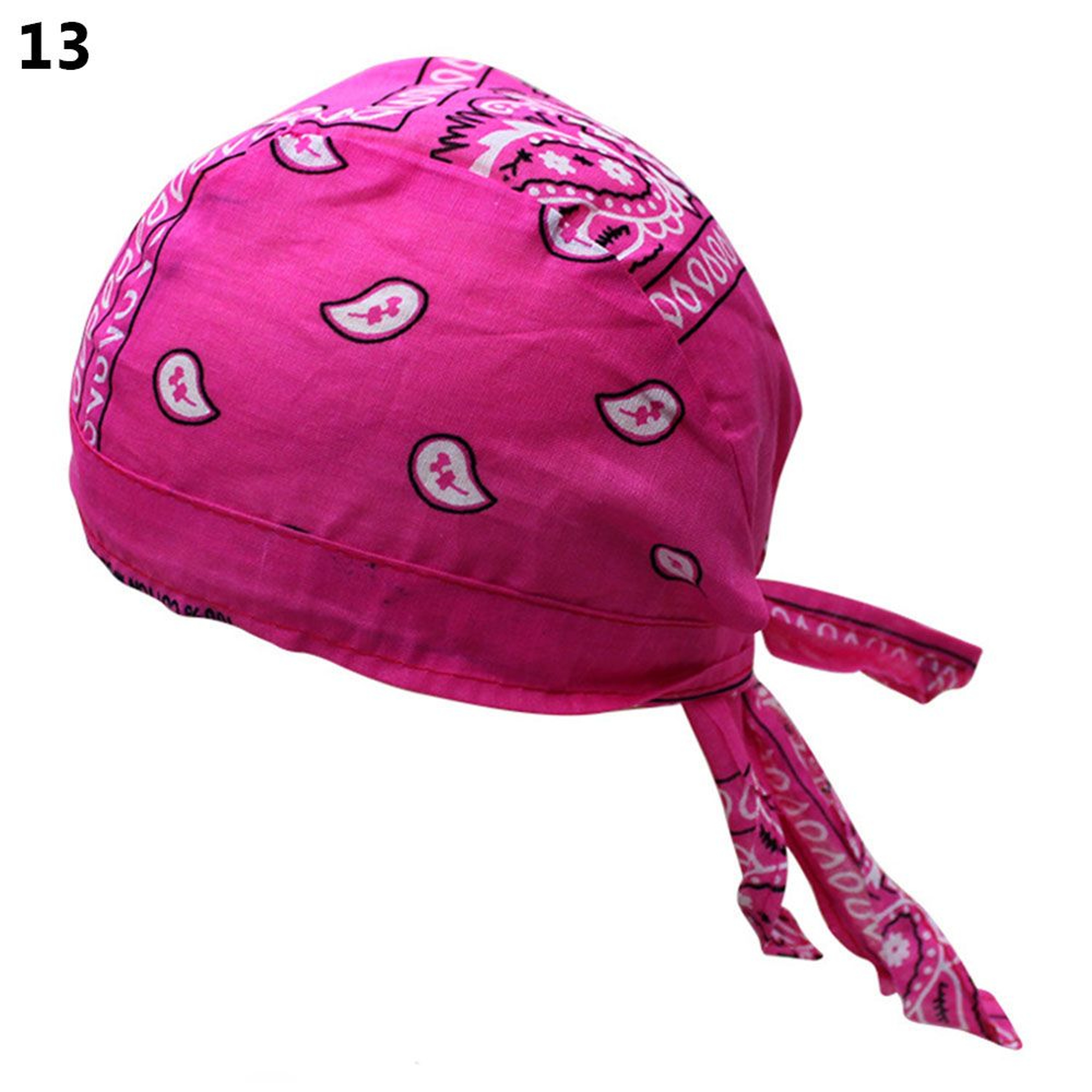 Adjustable Chemo Cap for Men Women, Quick Dry Pirate Hat, Outdoor Sport Bandana Cycling Headscarf – view 20