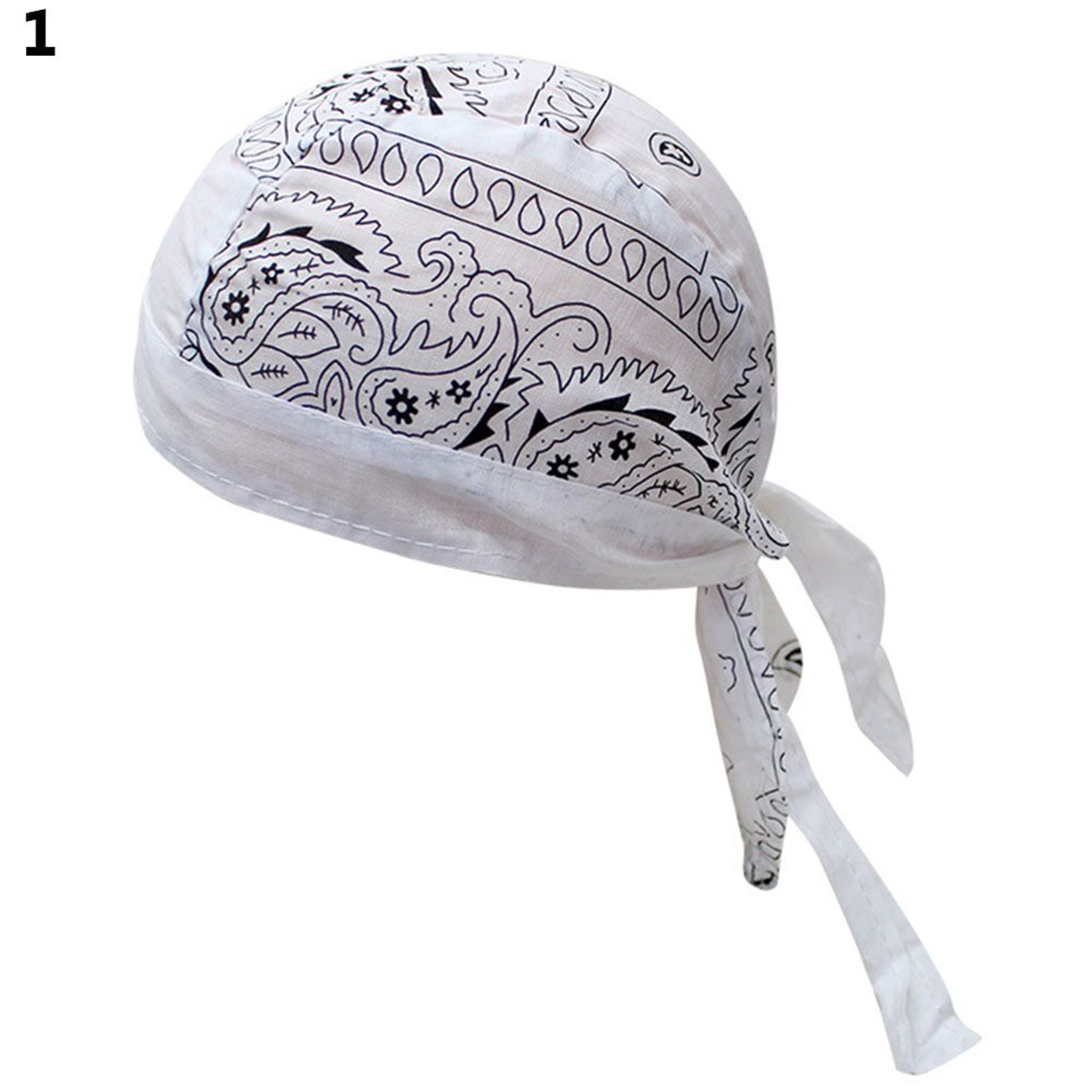 Adjustable Chemo Cap for Men Women, Quick Dry Pirate Hat, Outdoor Sport Bandana Cycling Headscarf – view 22
