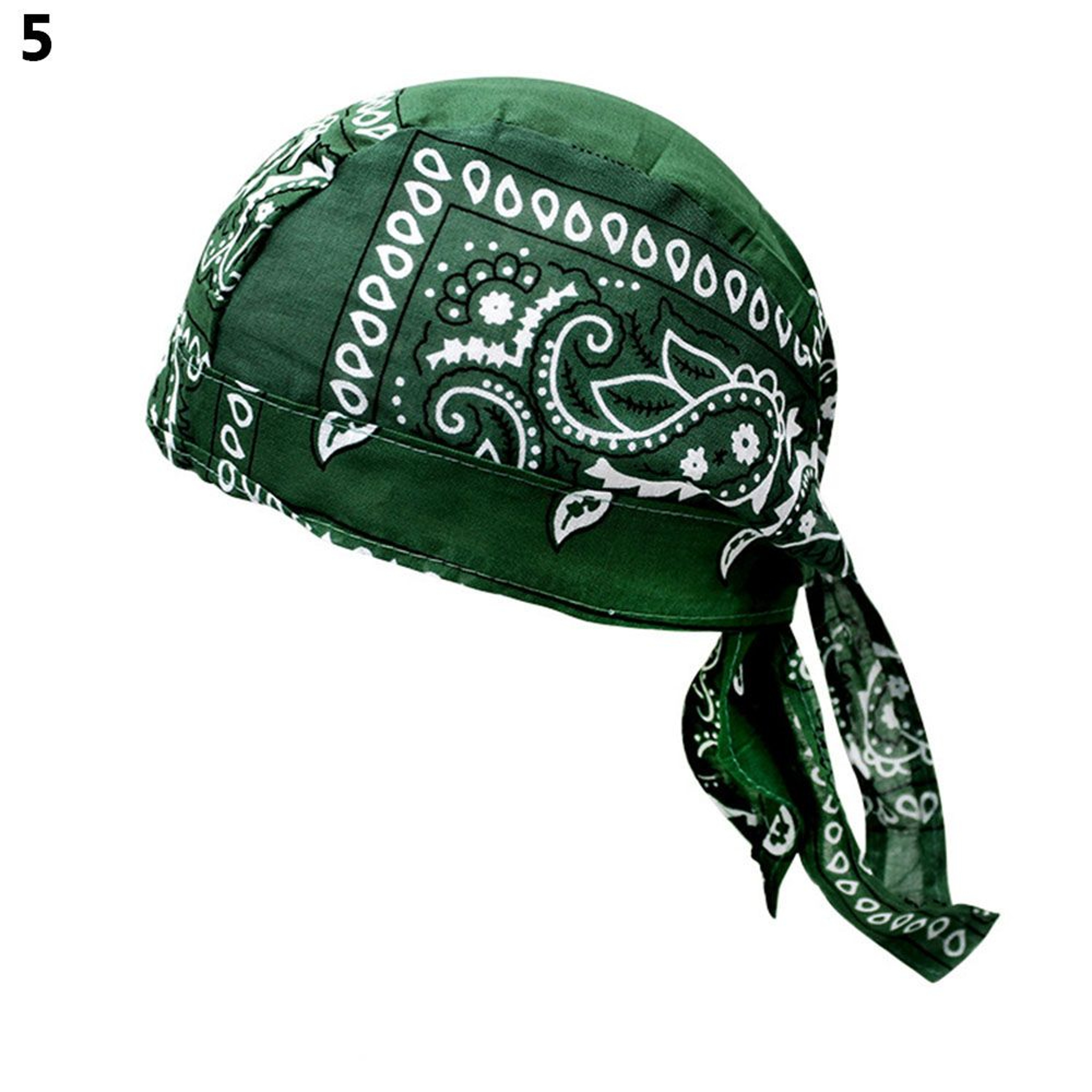 Adjustable Chemo Cap for Men Women, Quick Dry Pirate Hat, Outdoor Sport Bandana Cycling Headscarf – view 24